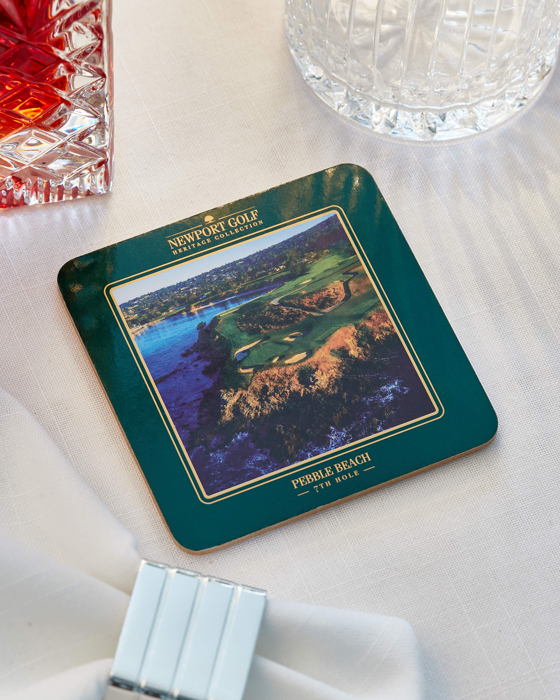 Clubhouse glasunderlägg grön 6-pack