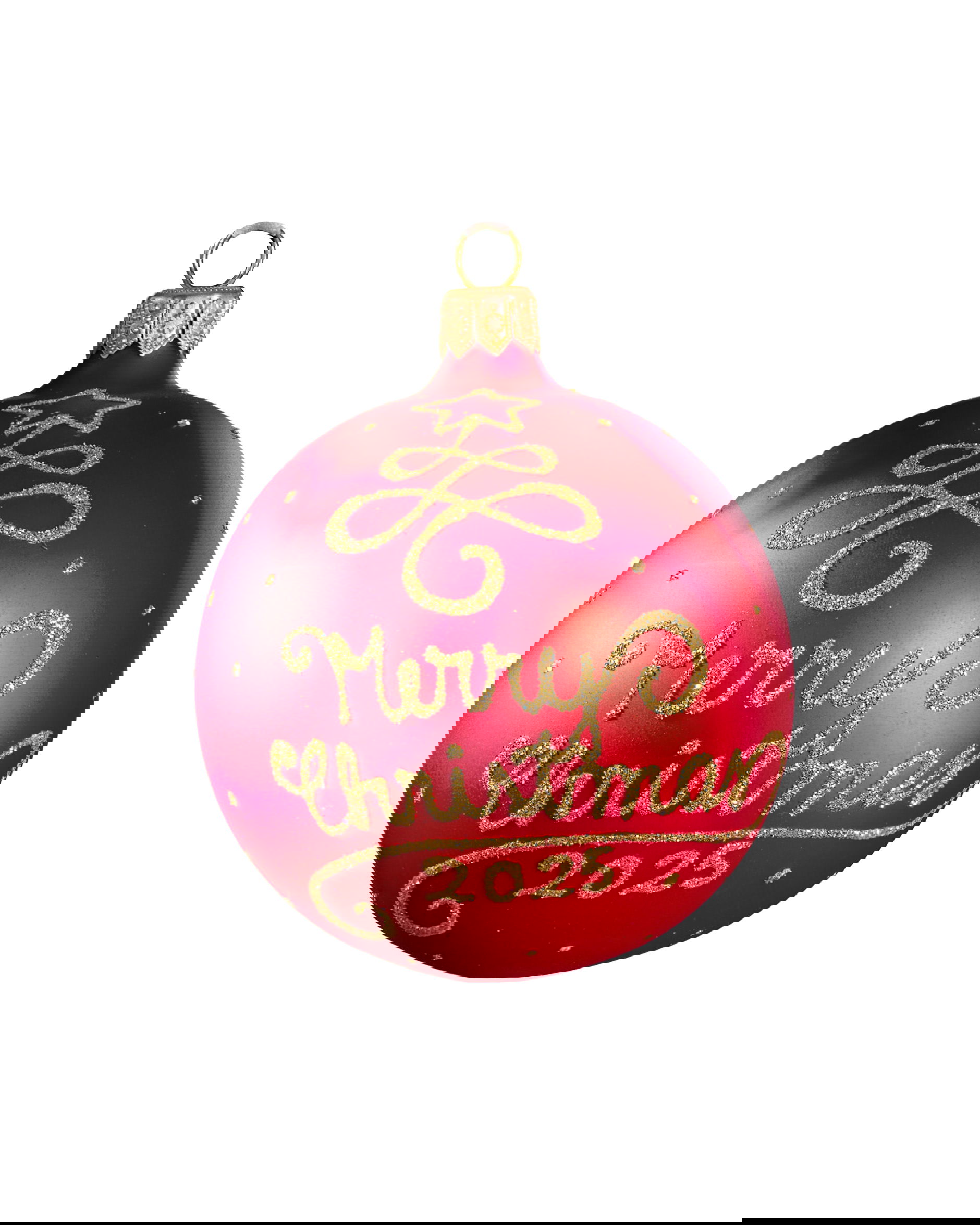 Lux Merry Christmas kerstbal 2025 8cm