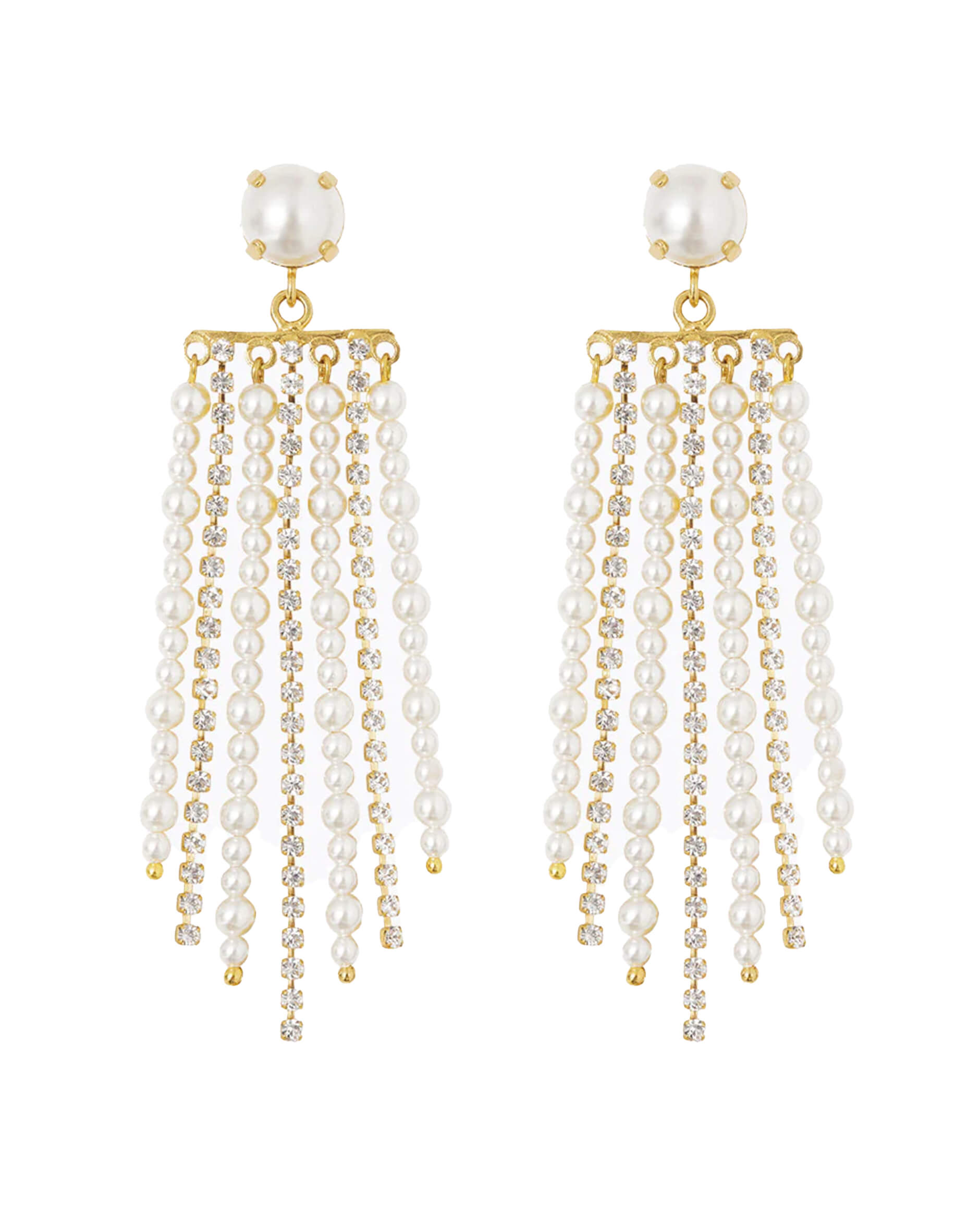 Donna örhängen pearl/crystal