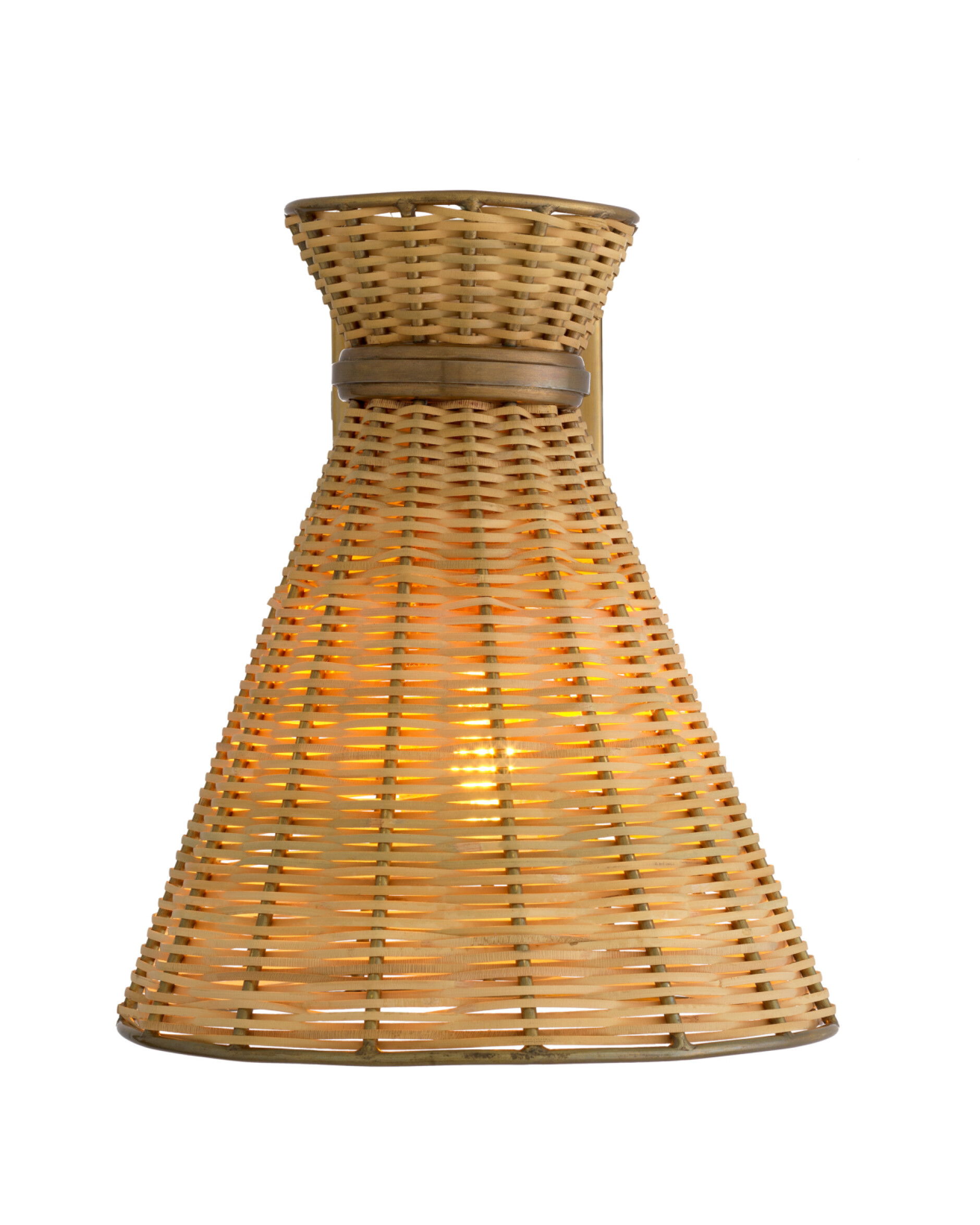 Kon tiki vägglampa beige