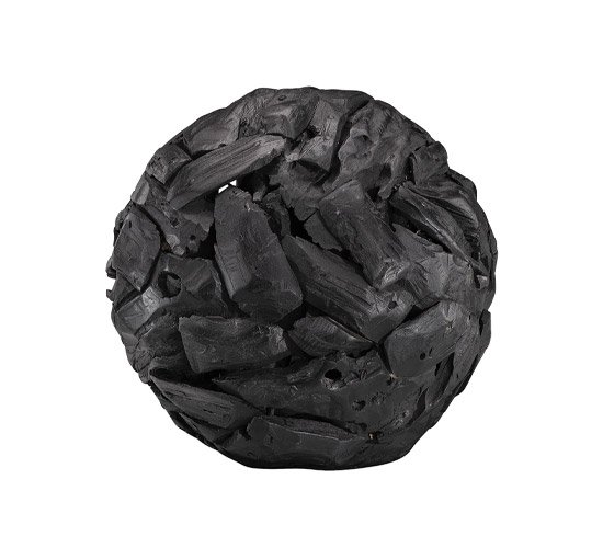 null - Globe dekorasjon svart