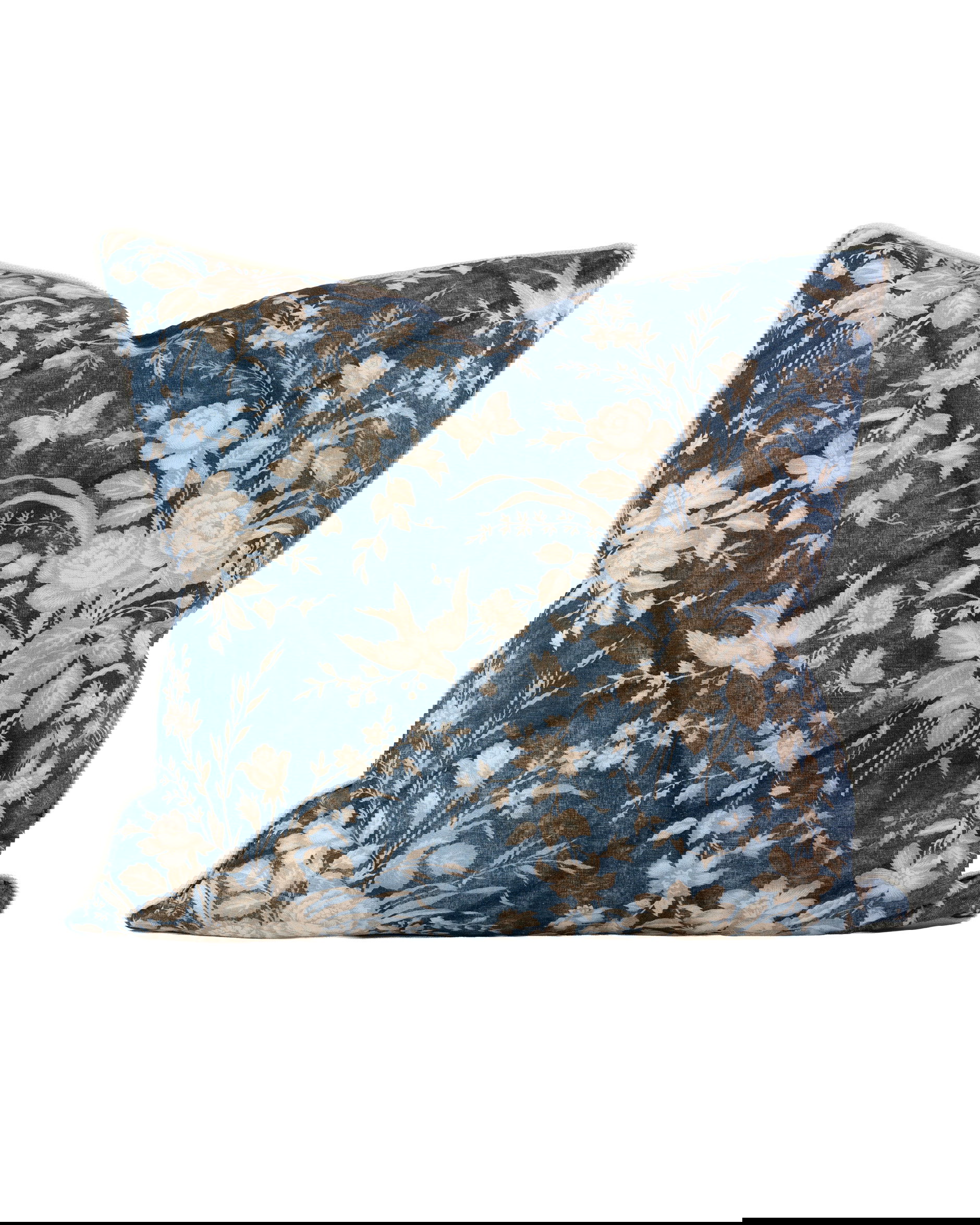 Eliza Floral kuddfodral vintage blue