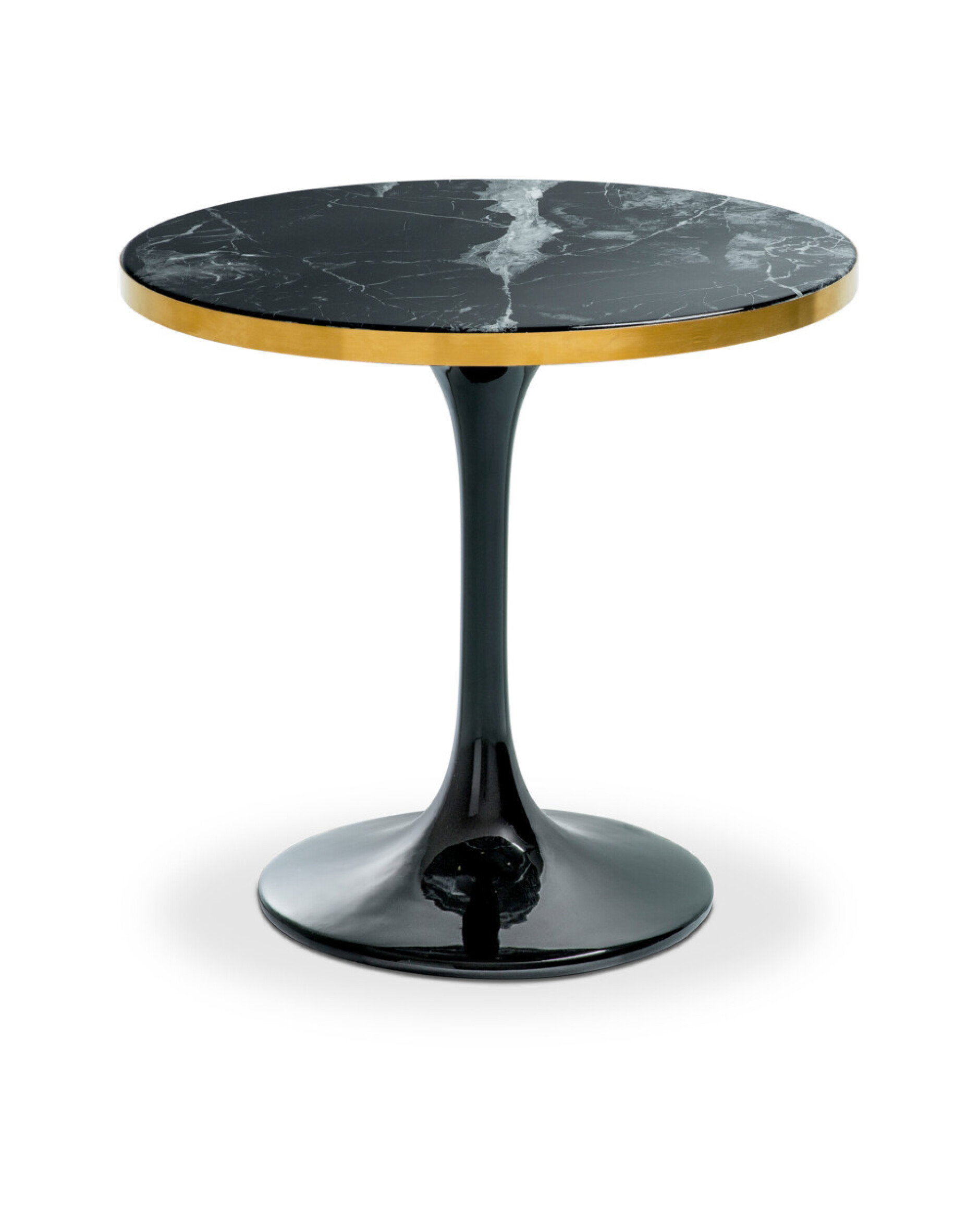 Parme side table, black faux marble