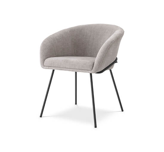 null - Campus Dining Chair Savona Greige Velvet