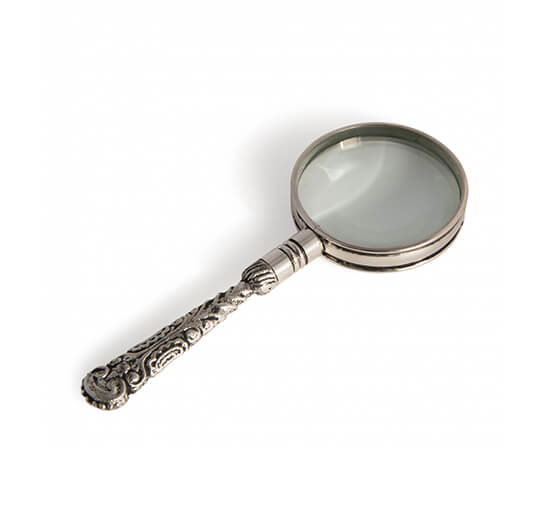 Rococo förstoringsglas silver