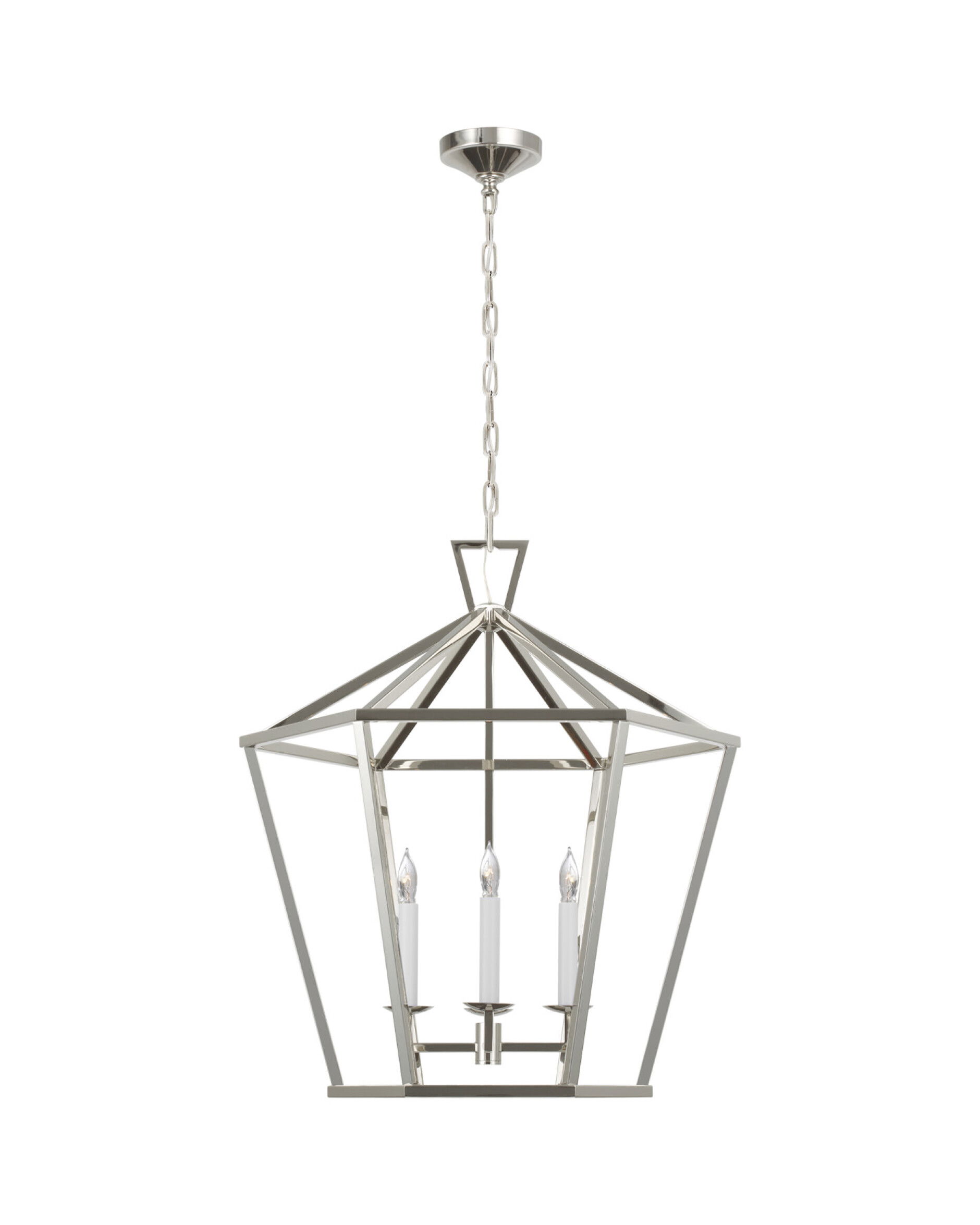 Darlana taklampa sexkantig nickel L