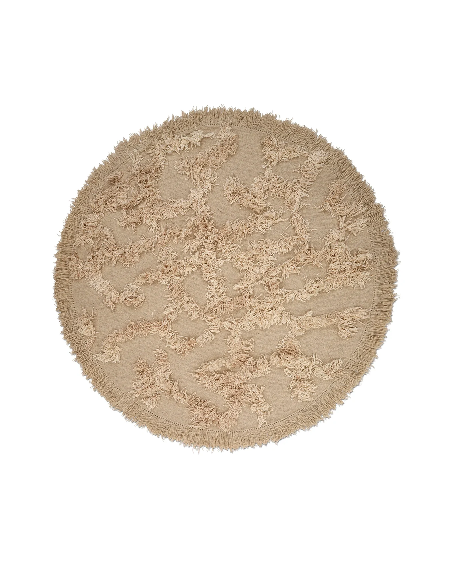 Rio rundt beige tæppe