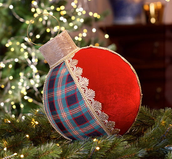 Rood - Maree Bauble Christmas Decoration Red