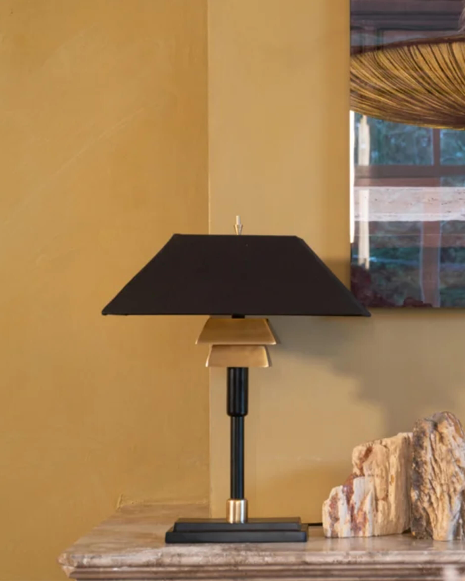 Duo Schreibtischleuchte schwarz / gold