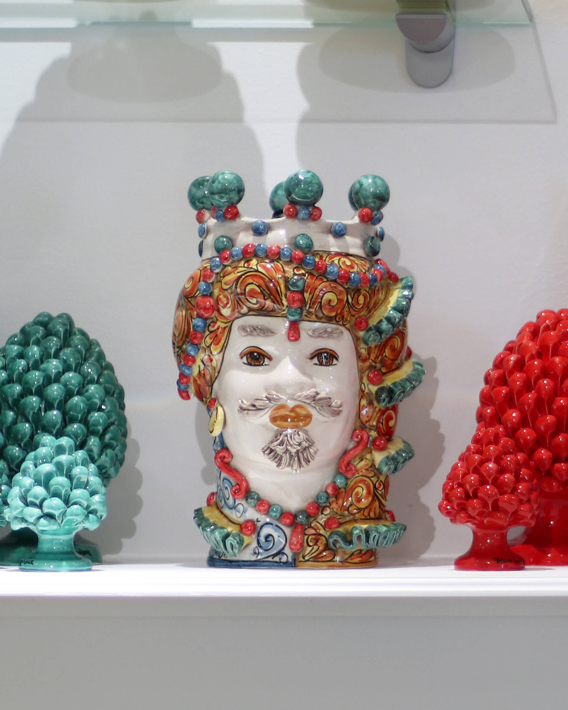 Testa di Moro uomo colored spirals