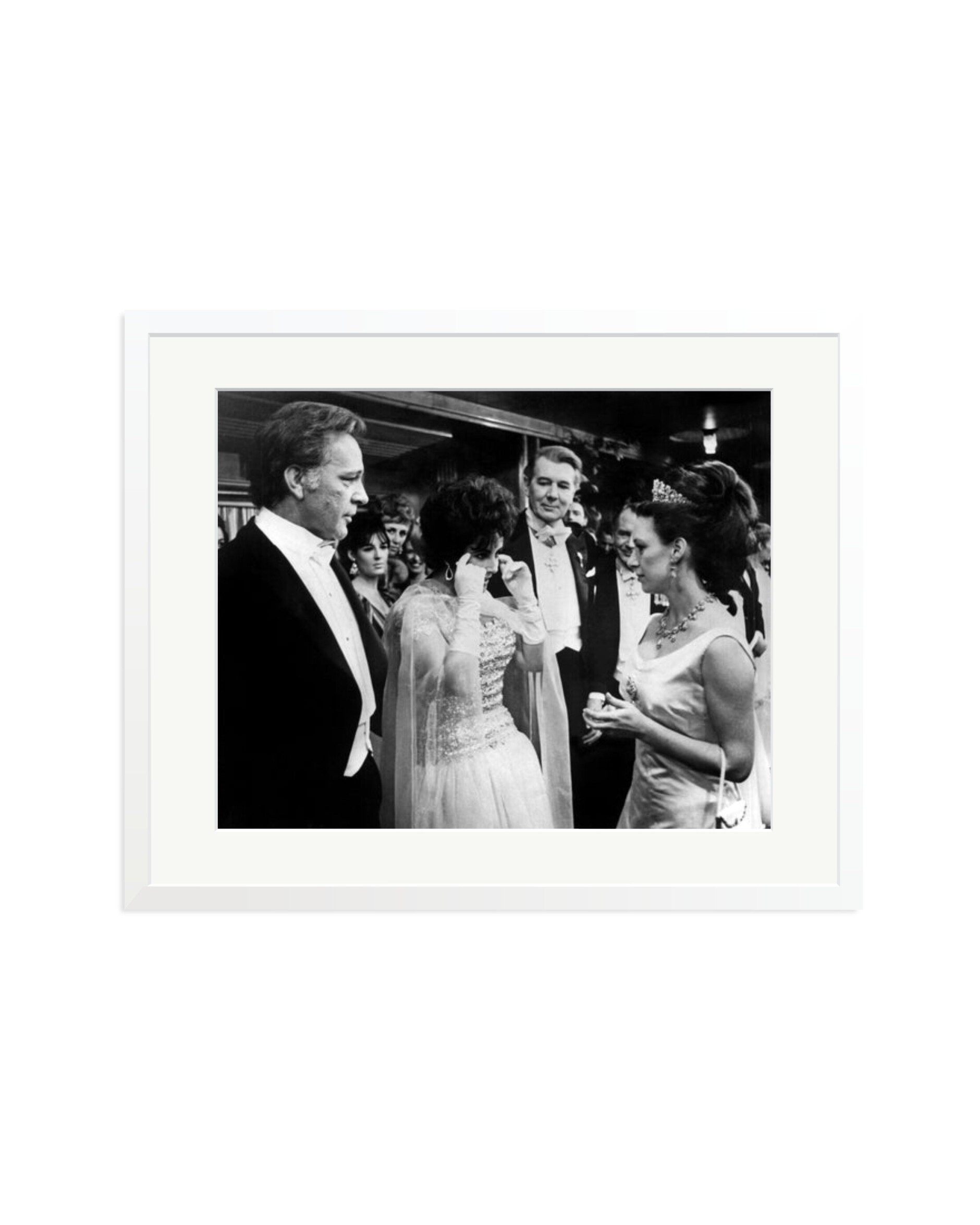 Burton, Taylor and Princess Margaret White / XL