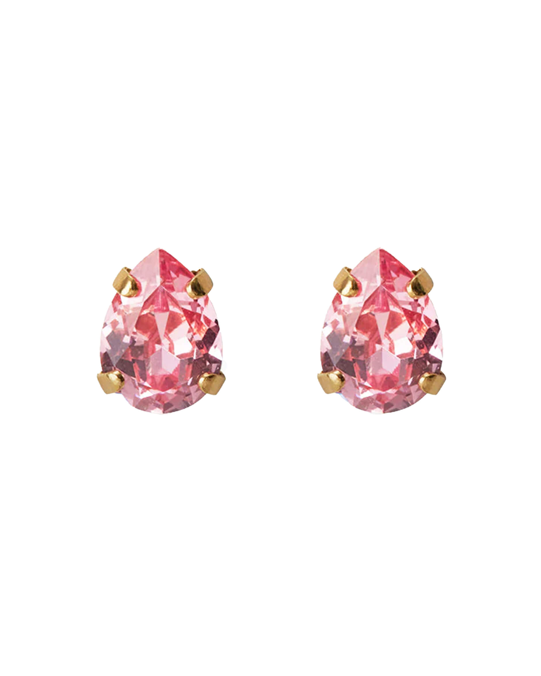 Super Petite Drop Stud Earrings Light Rose