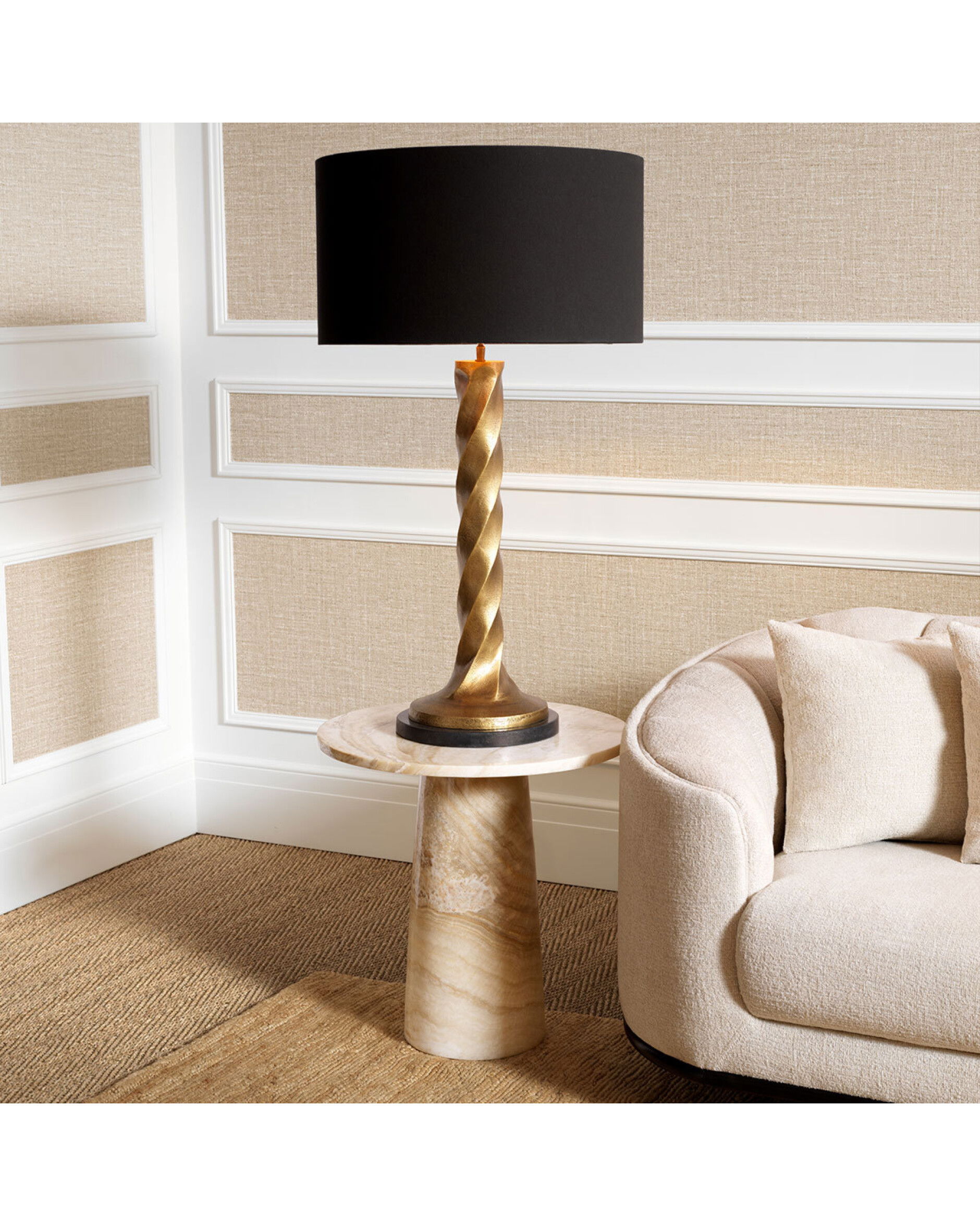 Terry sidobord beige