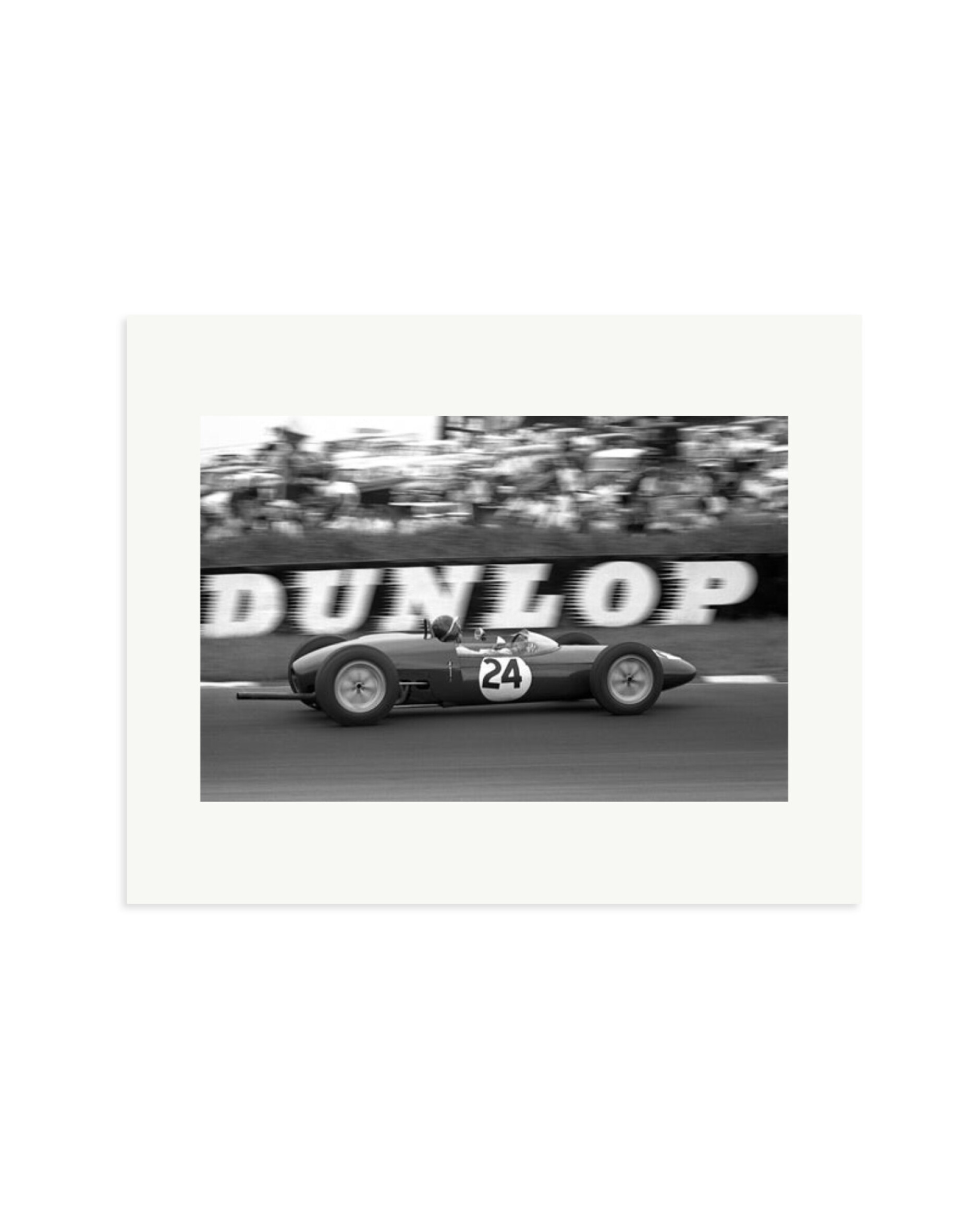 Jim Clark in a Lotus 21 Print Only / Medium