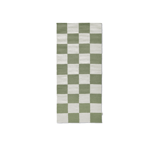null - Square tæppe terracotta/natur