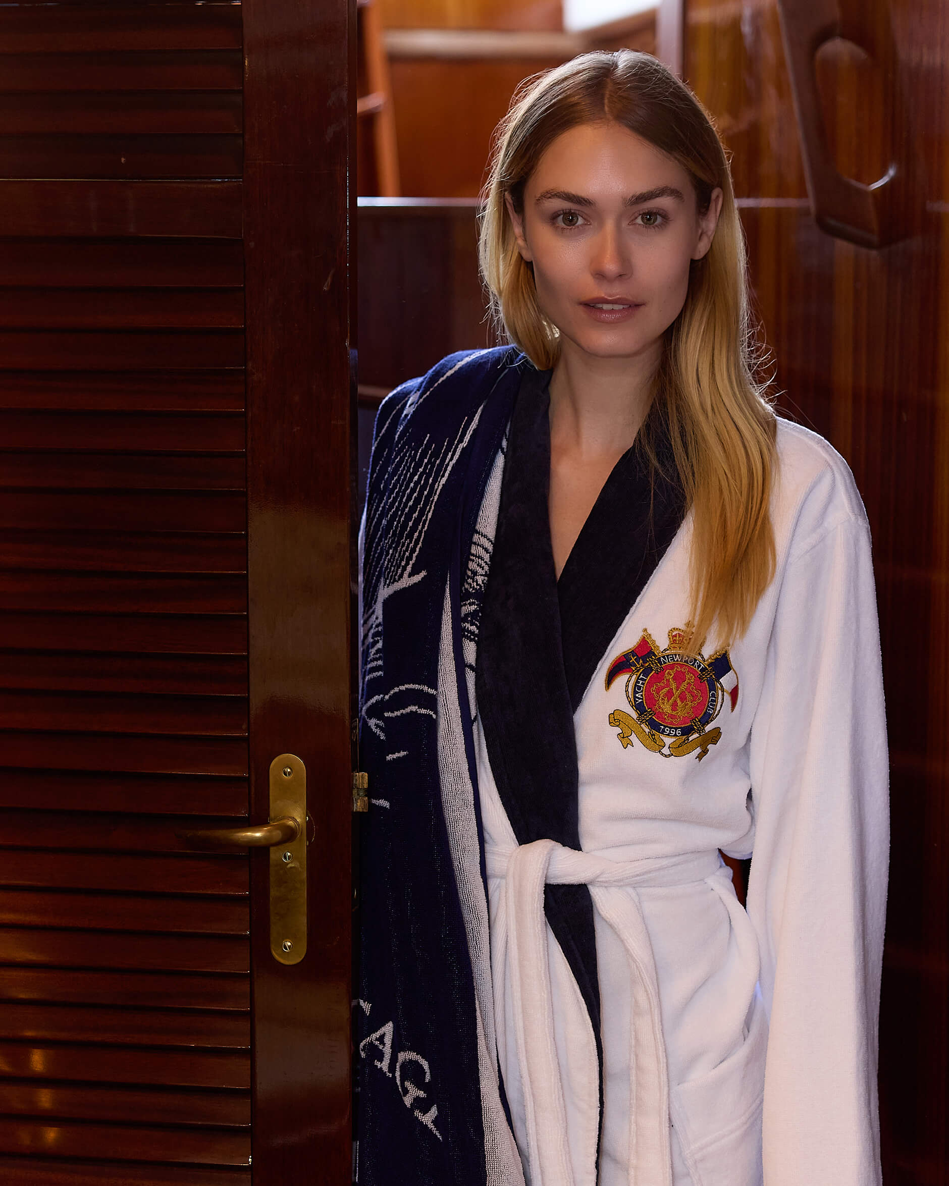 Yacht Club Bathrobe White