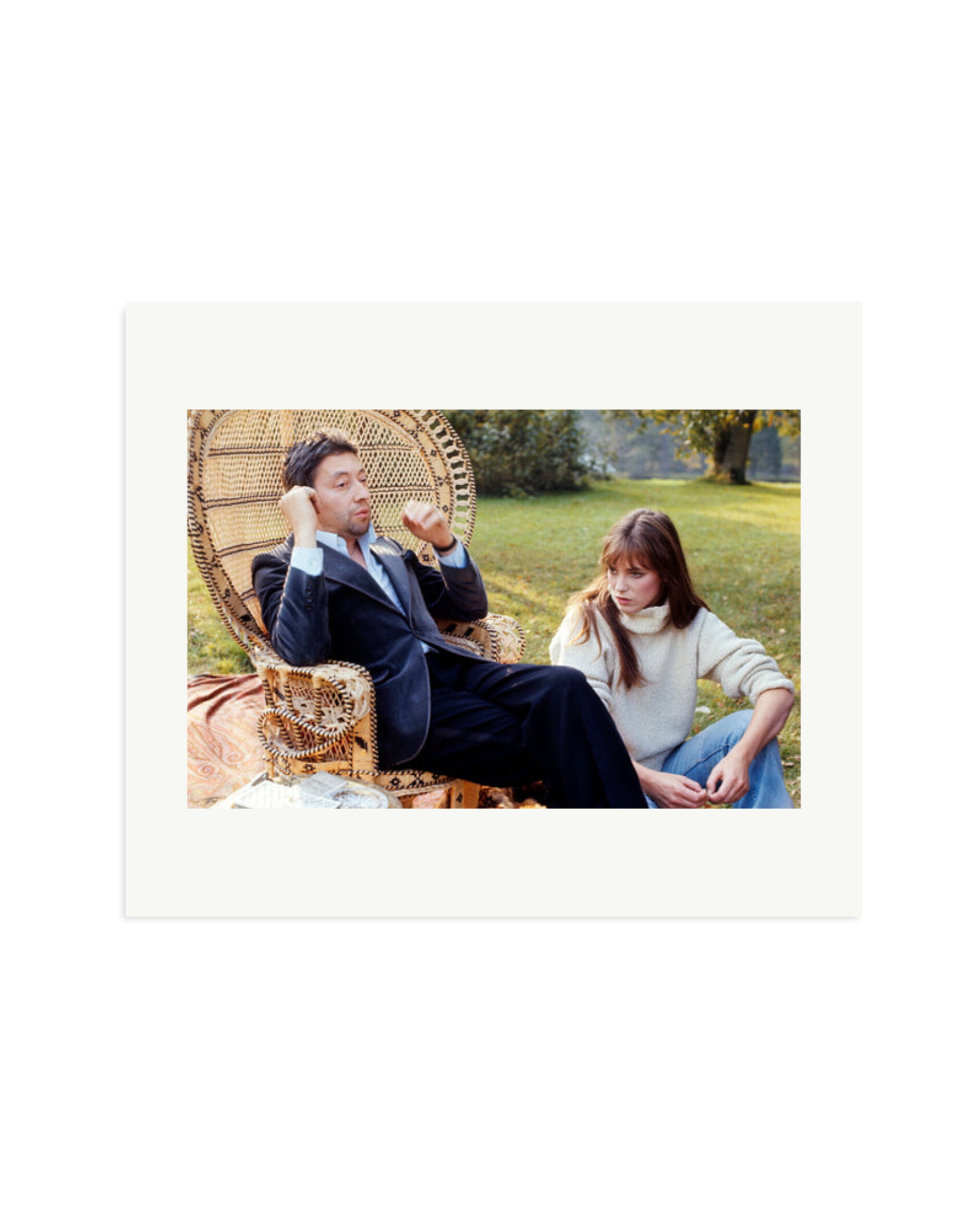 Serge and Jane on Set Print Only / Large