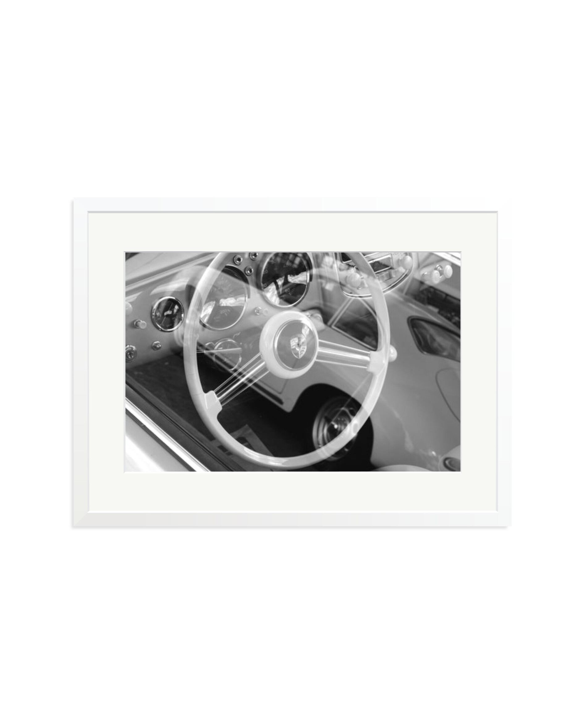 Porsche Steering Wheel White / XL