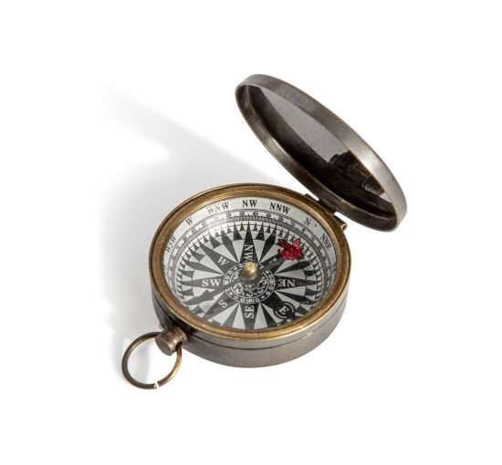 Bronze - Mini compass gold