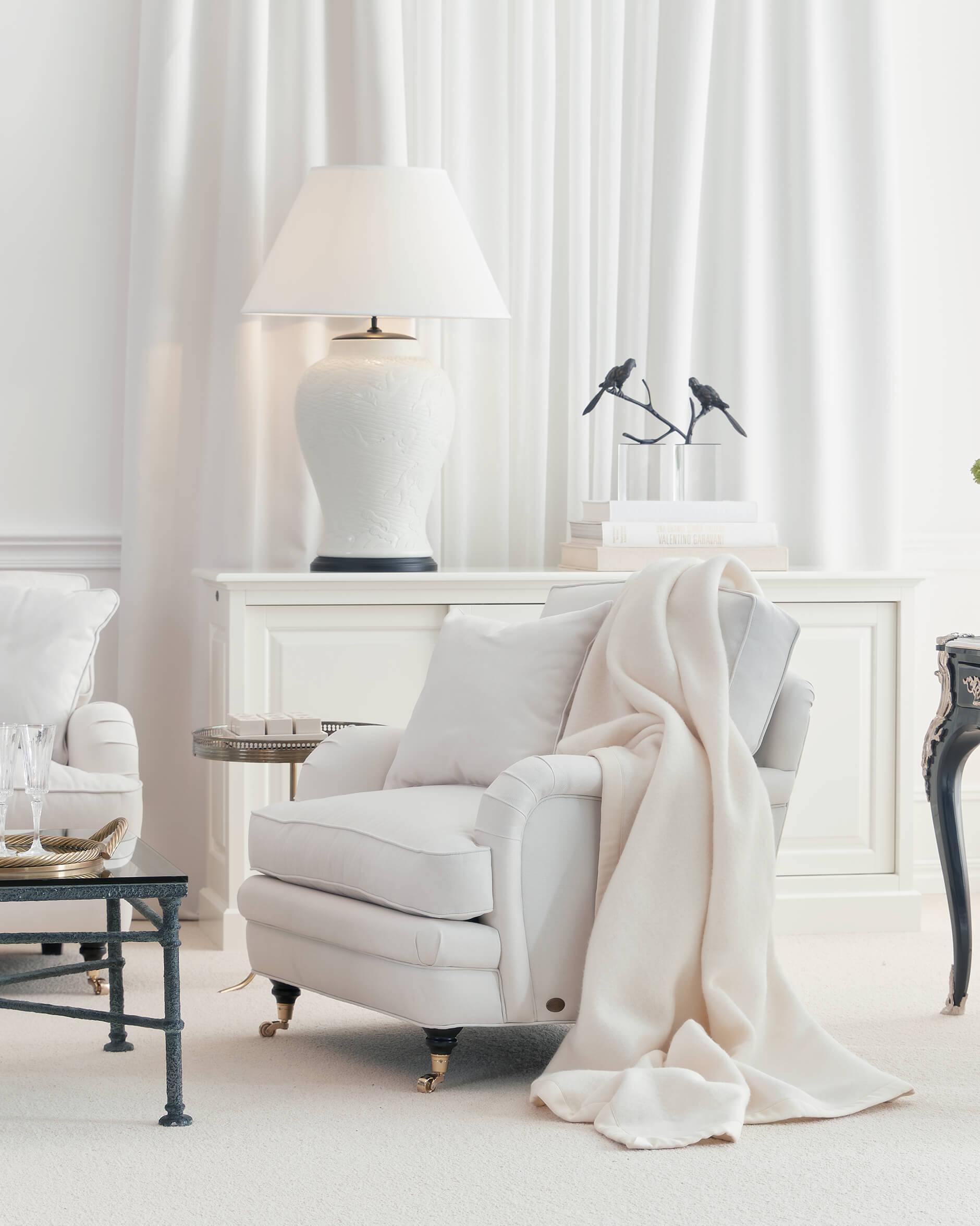 Howard Heritage fåtölj off-white