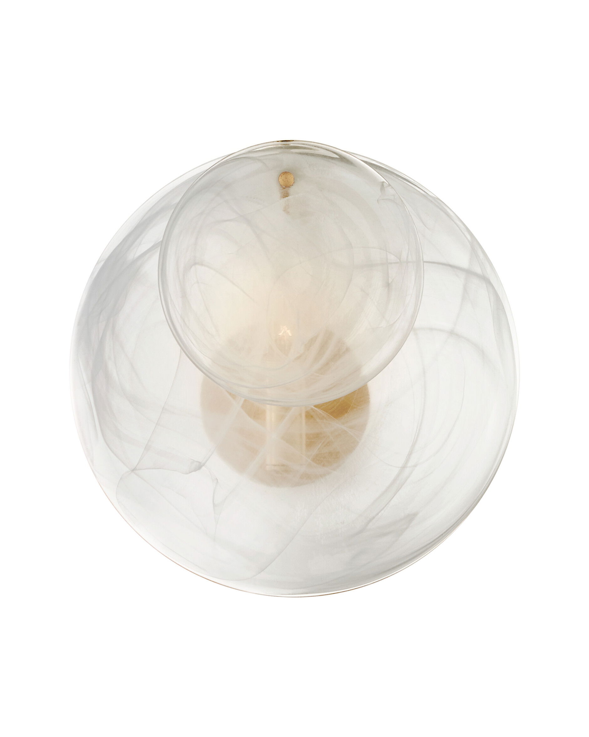 Loire vägglampa guld/vitt glas