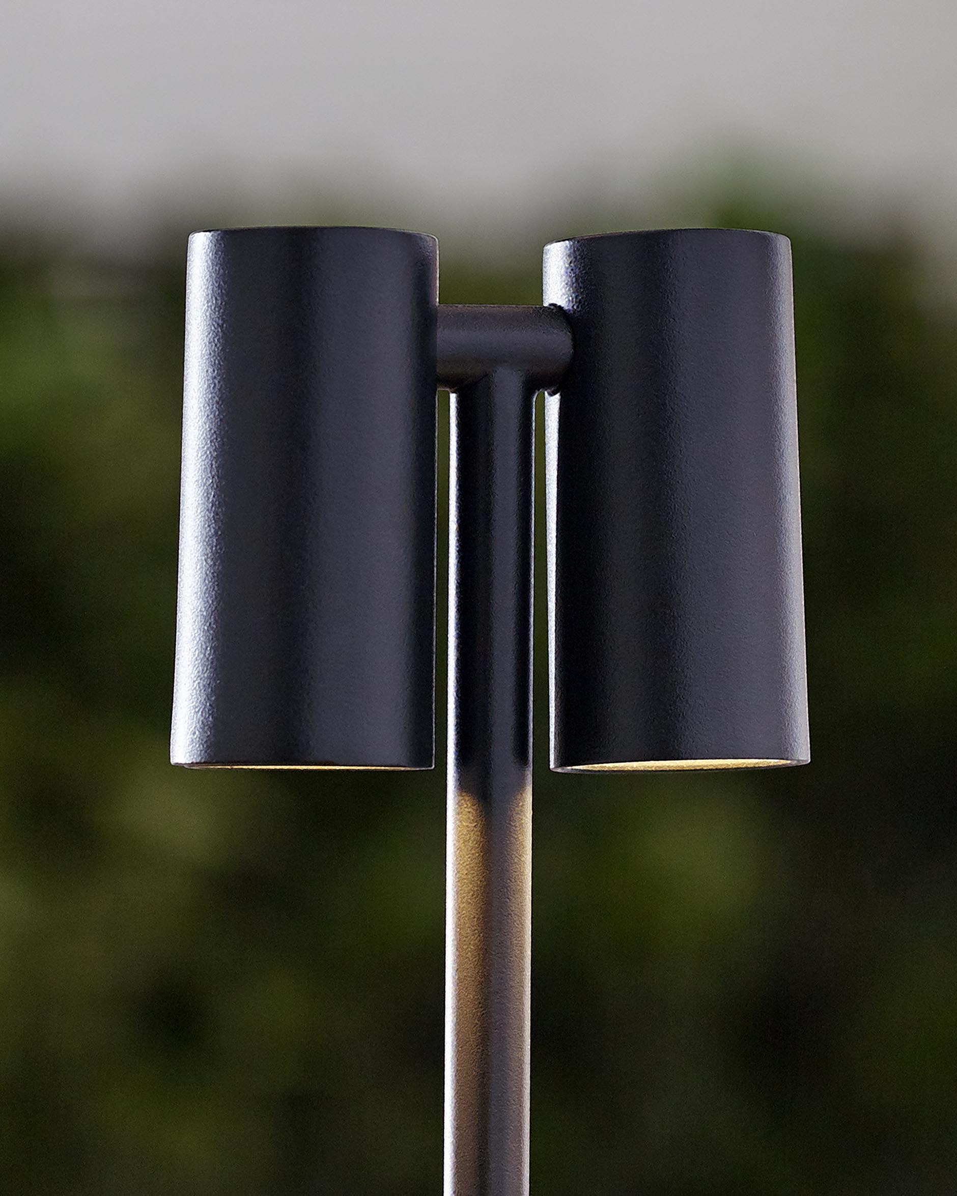 Doppia bordslampa uppladdningsbar svart