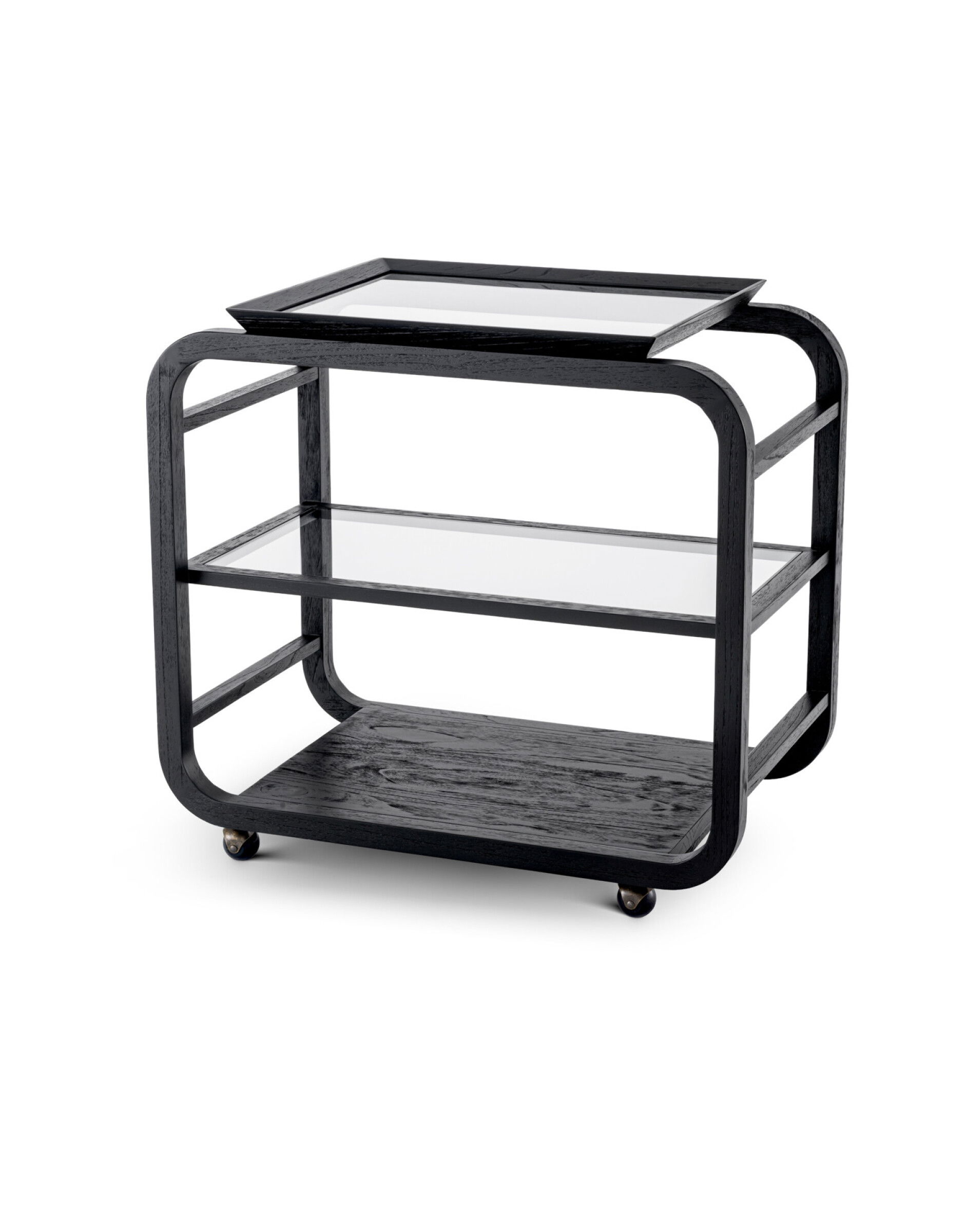 Mayfair serveerwagen zwart