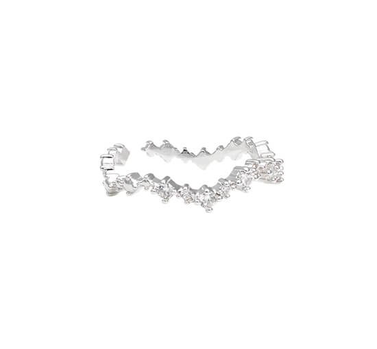 Crystal / Silver - Petite Capella ring crystal