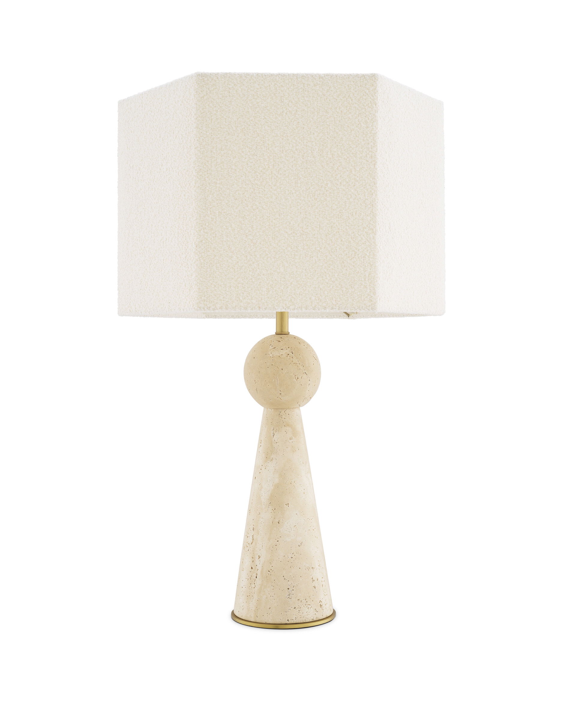Novak bordslampa travertine