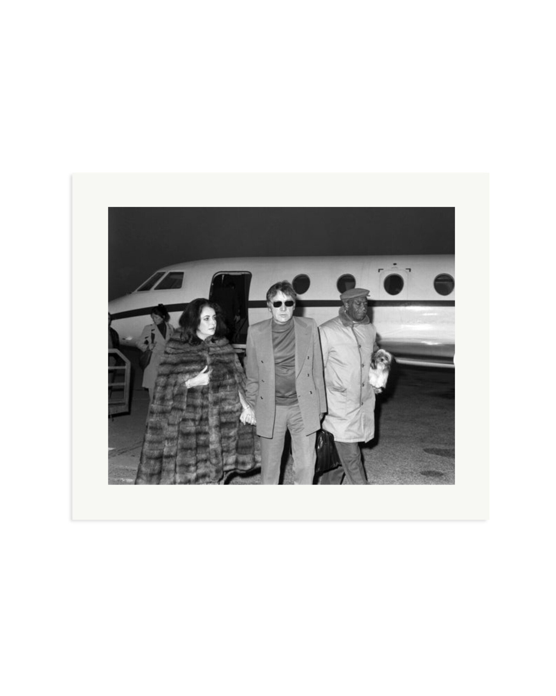 Burton And Taylor At Airport Print Only / Large