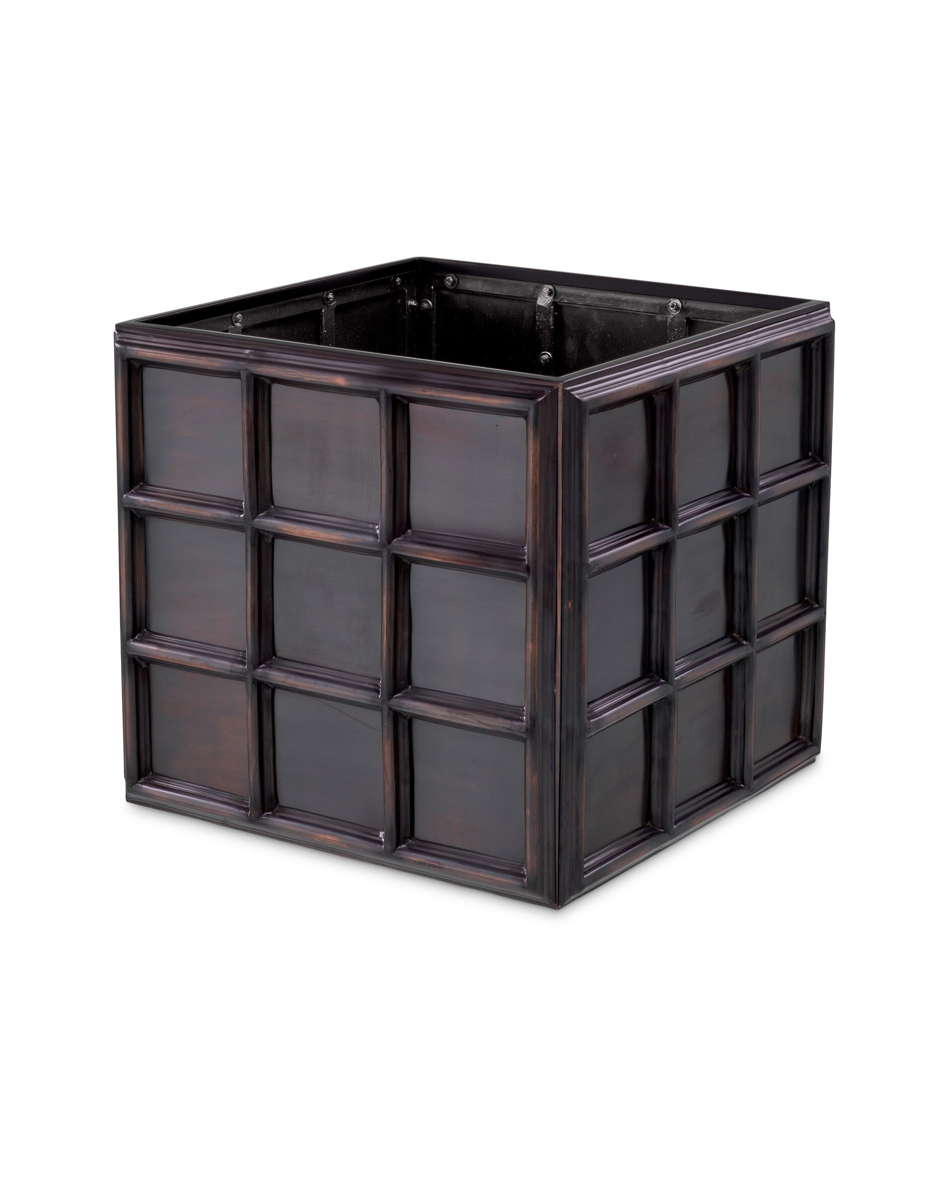 Grid planteringslåda antik brons