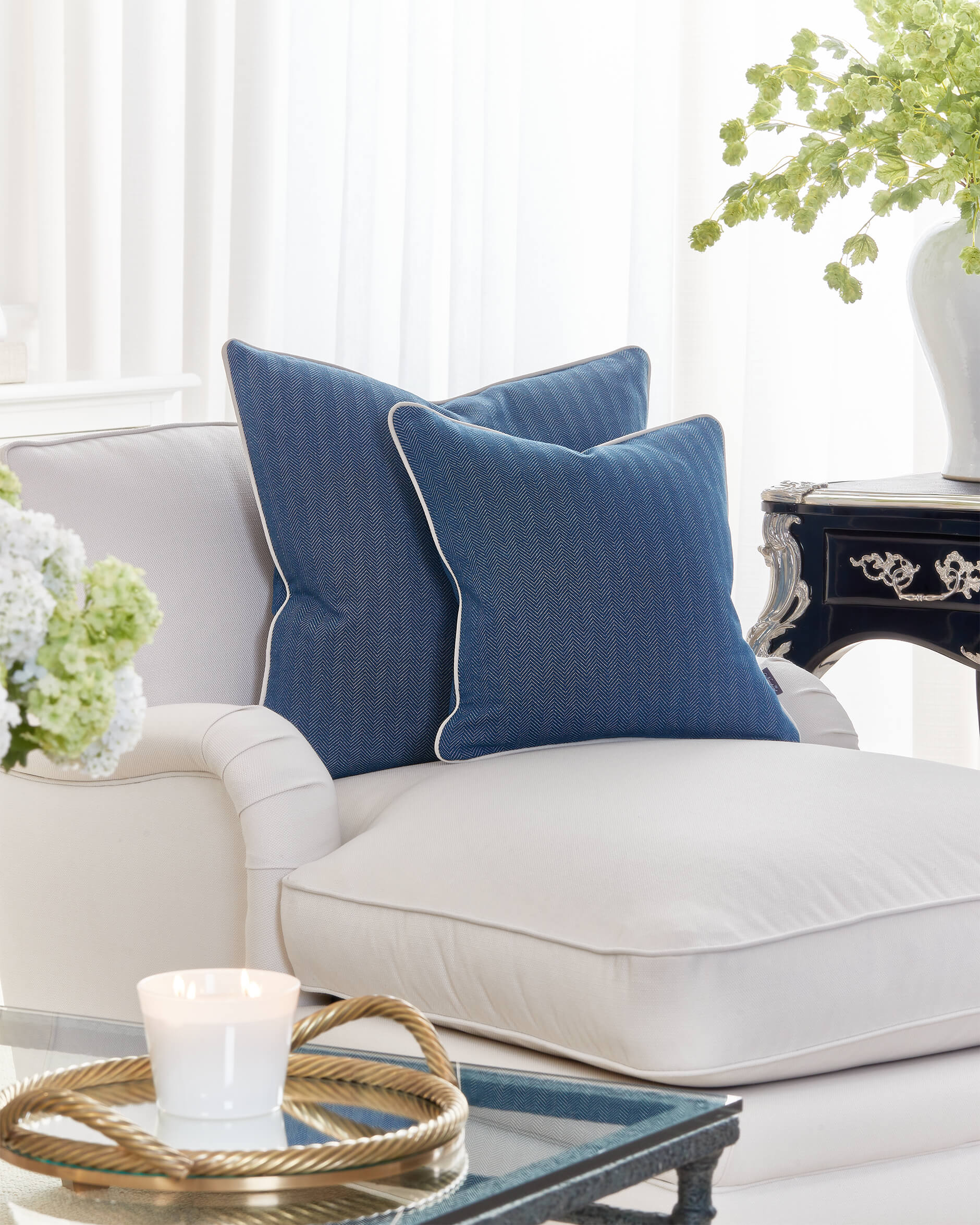 Colleen kuddfodral blå