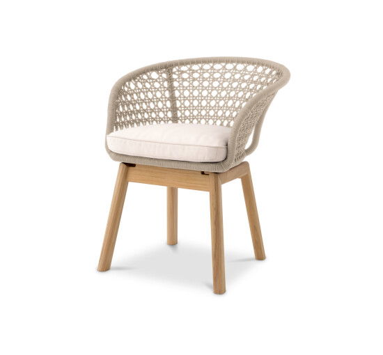 Natur - Trinity Outdoor Dining Chair off-white