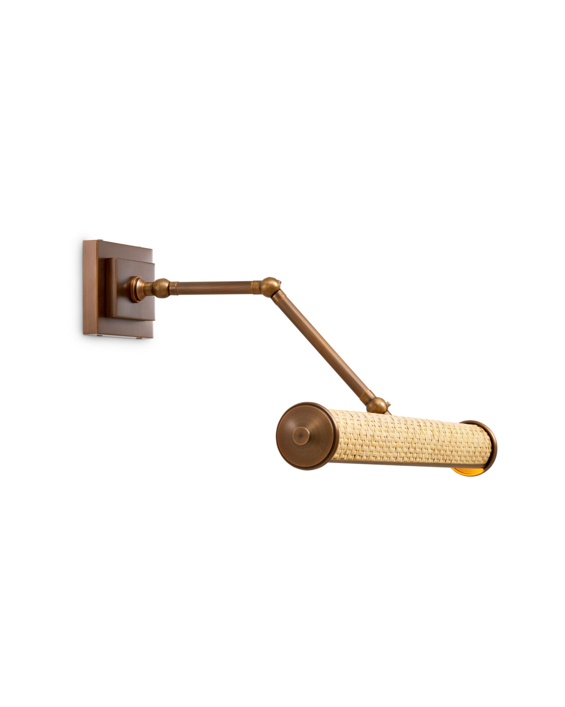 Luca-seinävalaisin antiikkimessinki/rotingista L