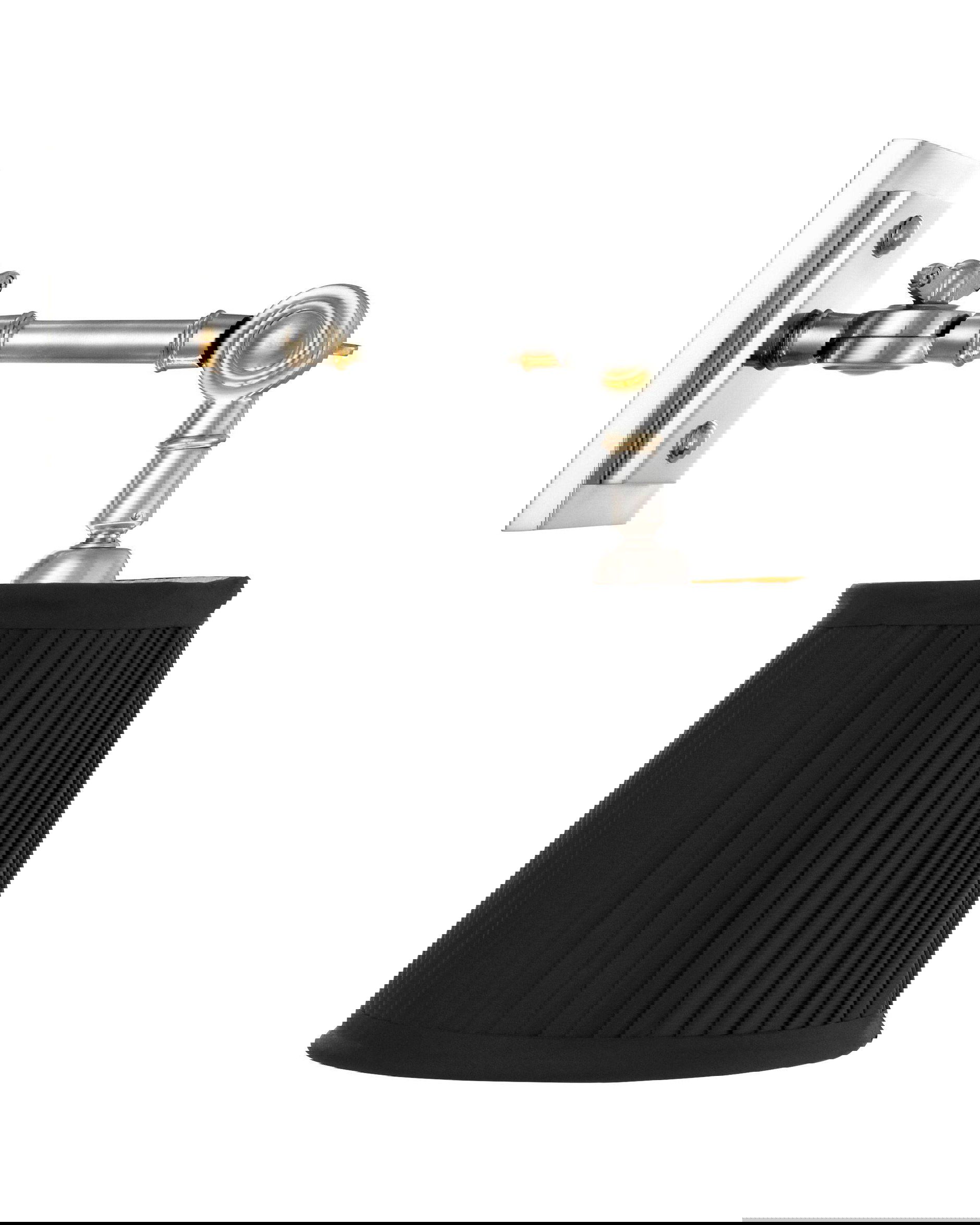 Wentworth vägglampa nickel/svart