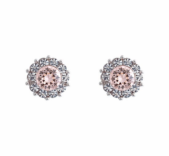 Silk / Silver - Miss Sofia Earrings Crystal