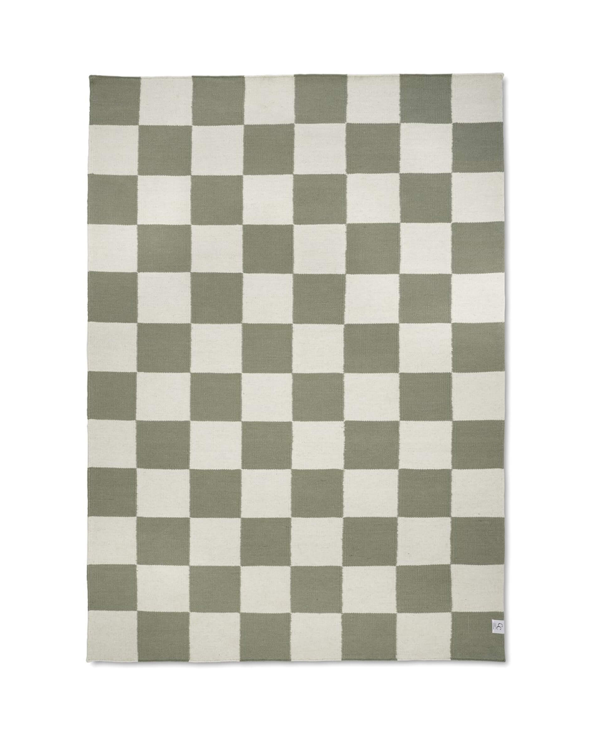 Square matta vit/grön