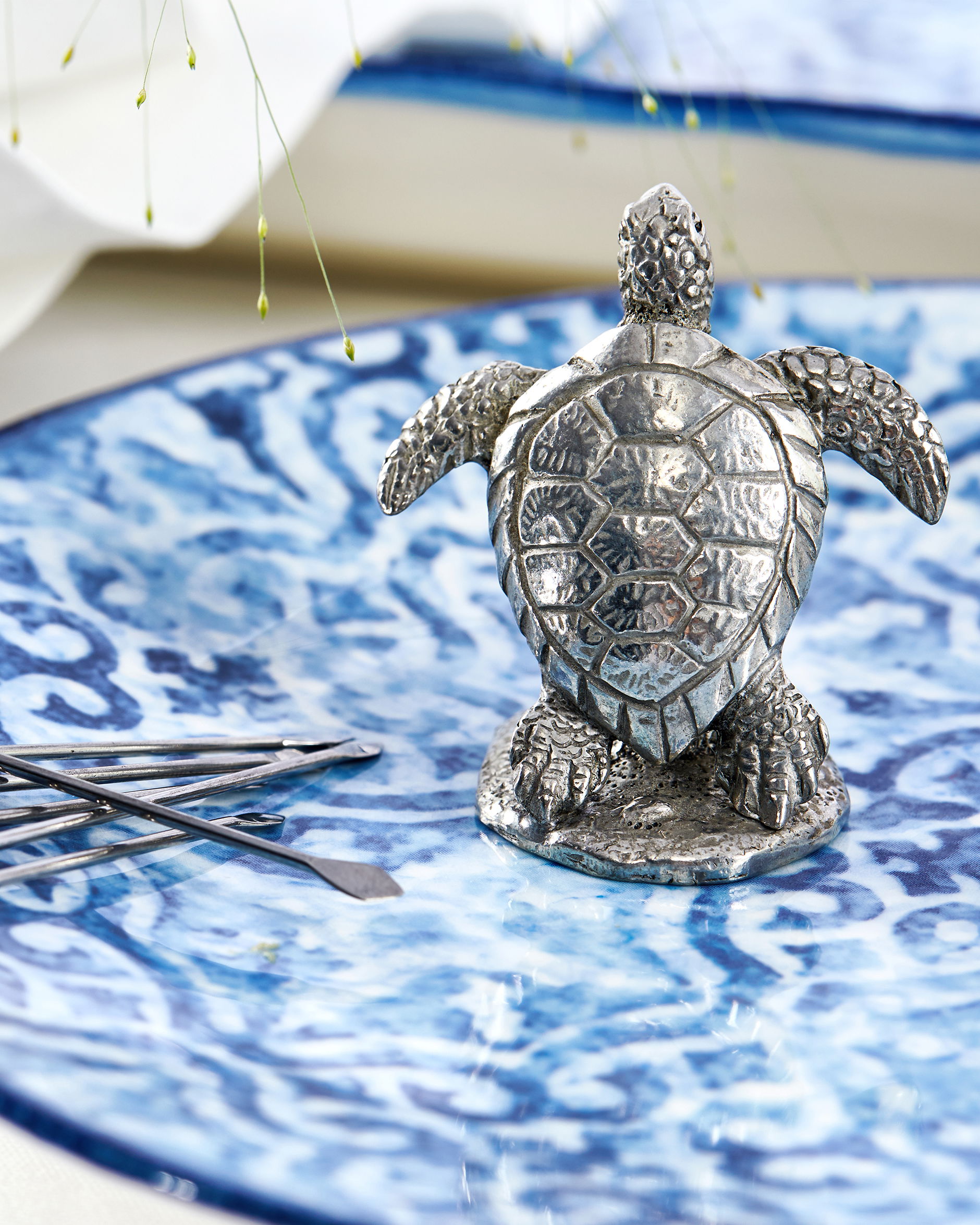 Sköldpadda cocktailpinnar tenn