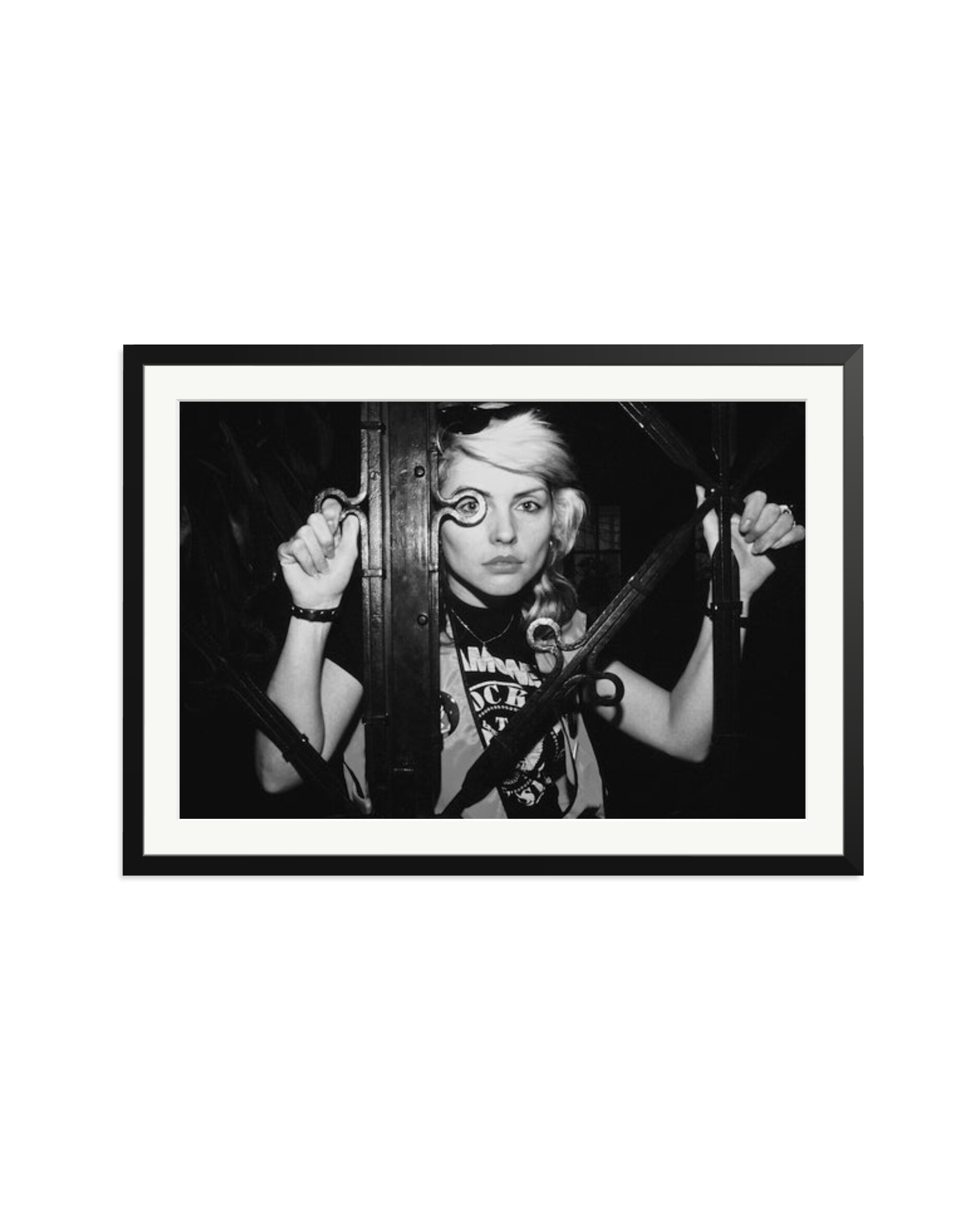 Debbie Harry of Blondie Black & White Black / XXL