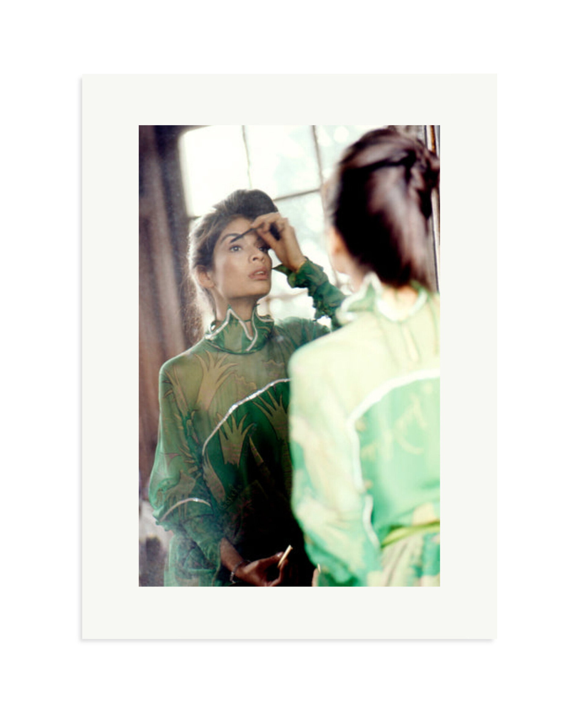 Bianca Jagger in Green Print Only / XL