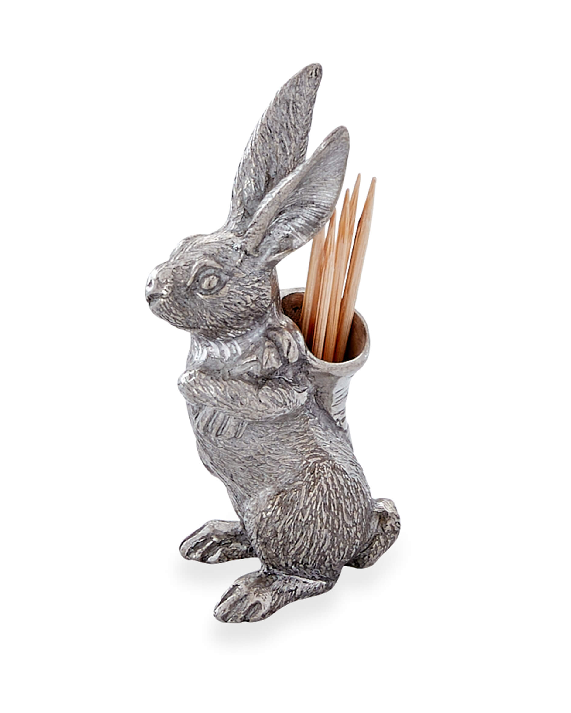 Kanin tandpetshållare tenn