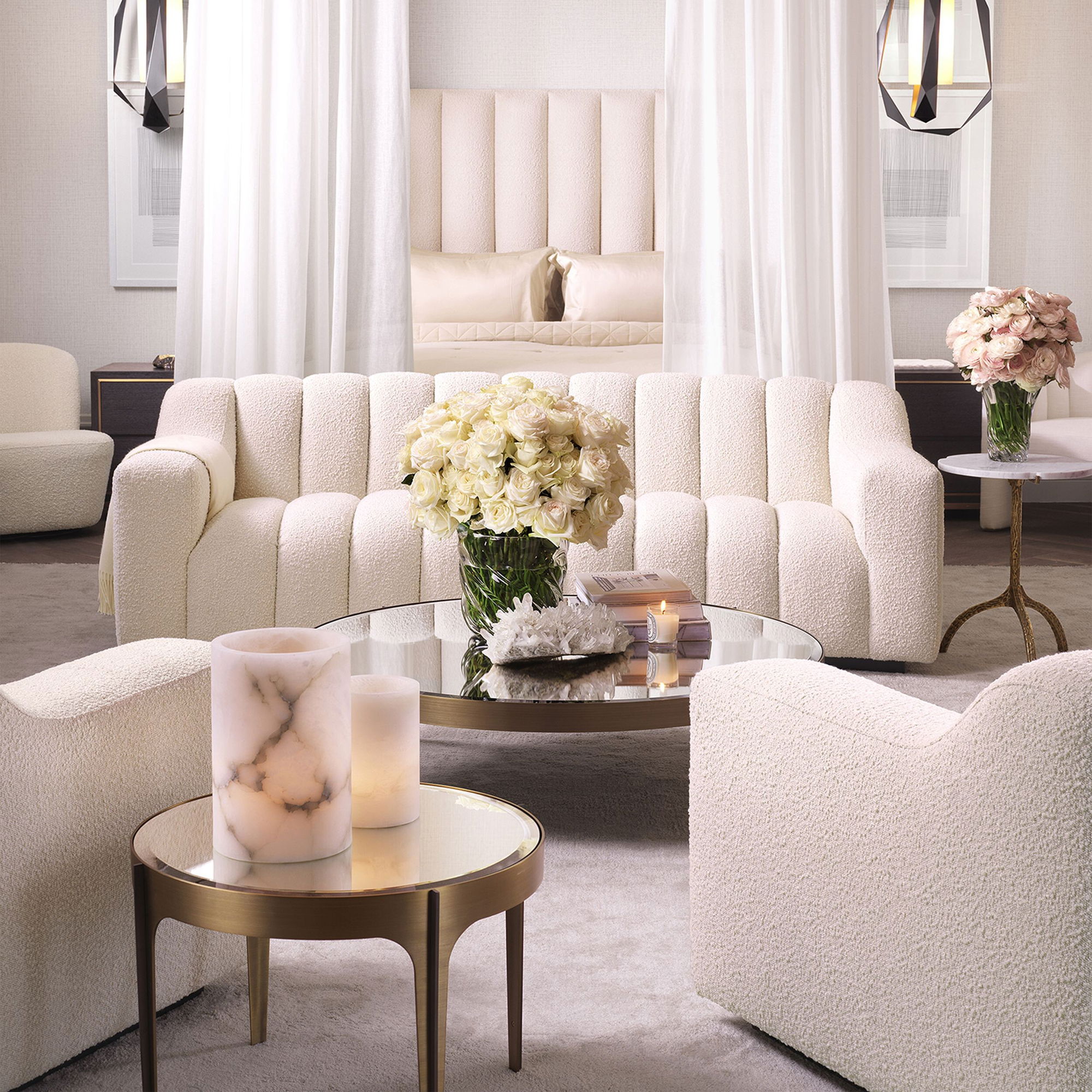 Artemisa sidobord mässing