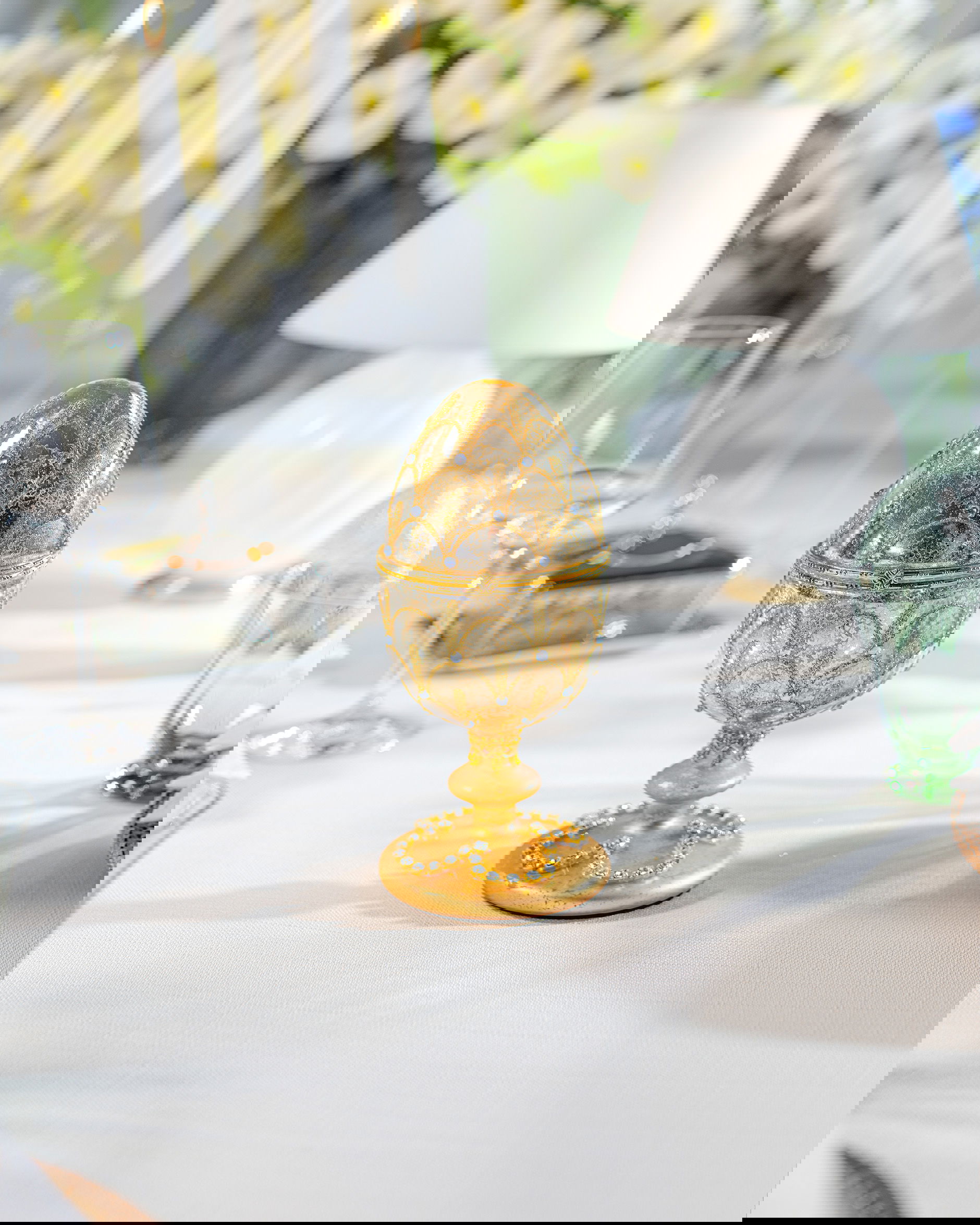 Valentina Fabergé-Ei Weihnachtsdekoration Gold