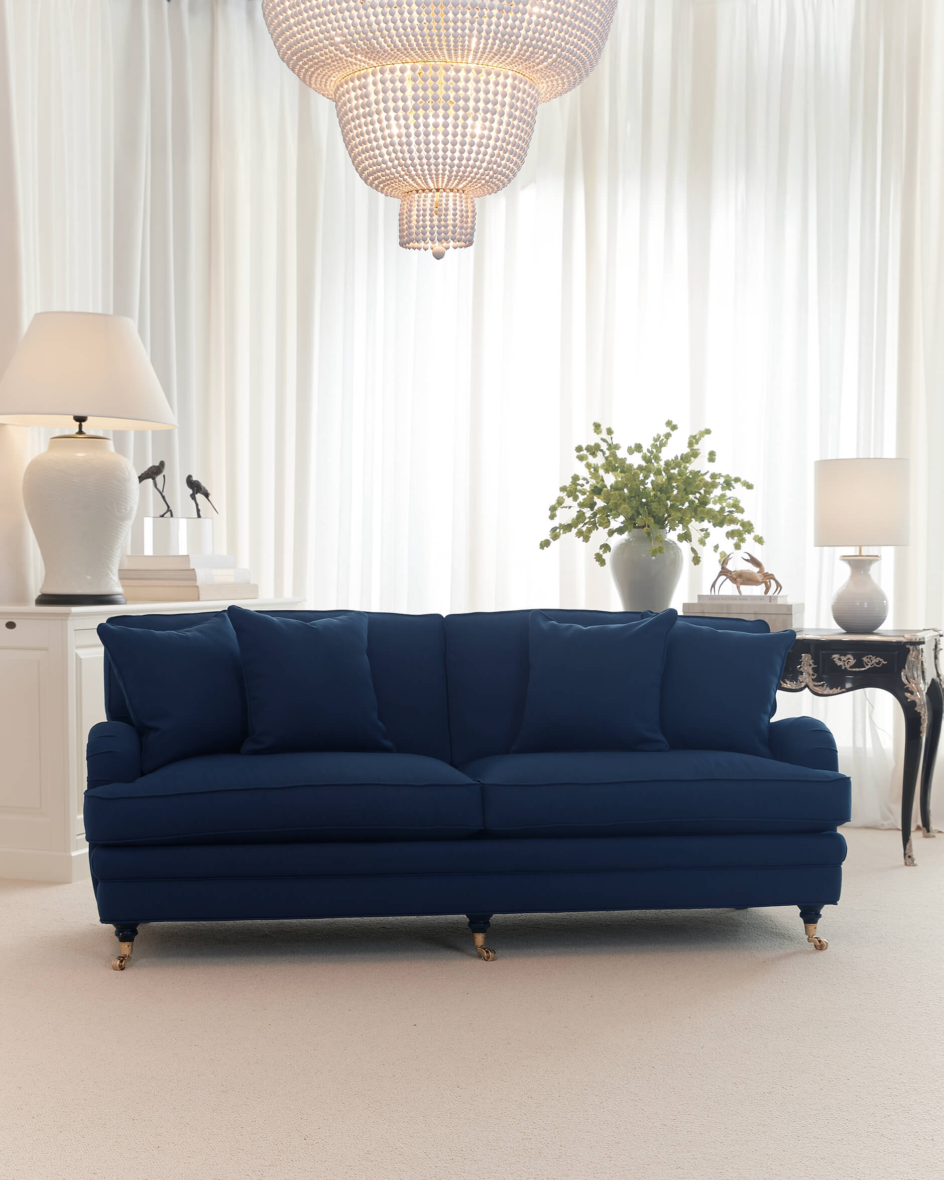 Howard Heritage Sofa 3-seater Indigo