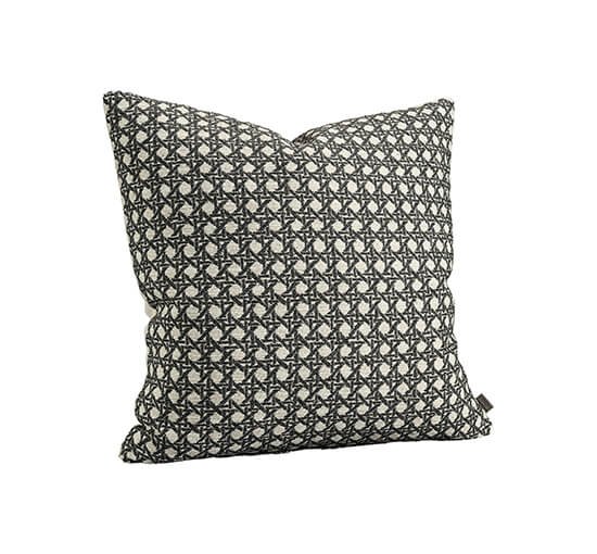 Grijs - Nomad Cane Cushion Cover Linen