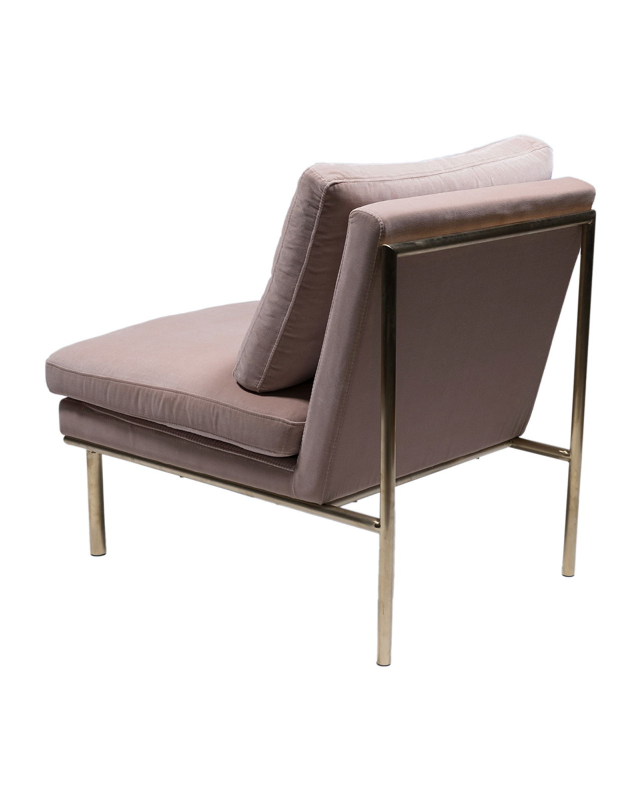 April loungefåtölj ivory/mässing