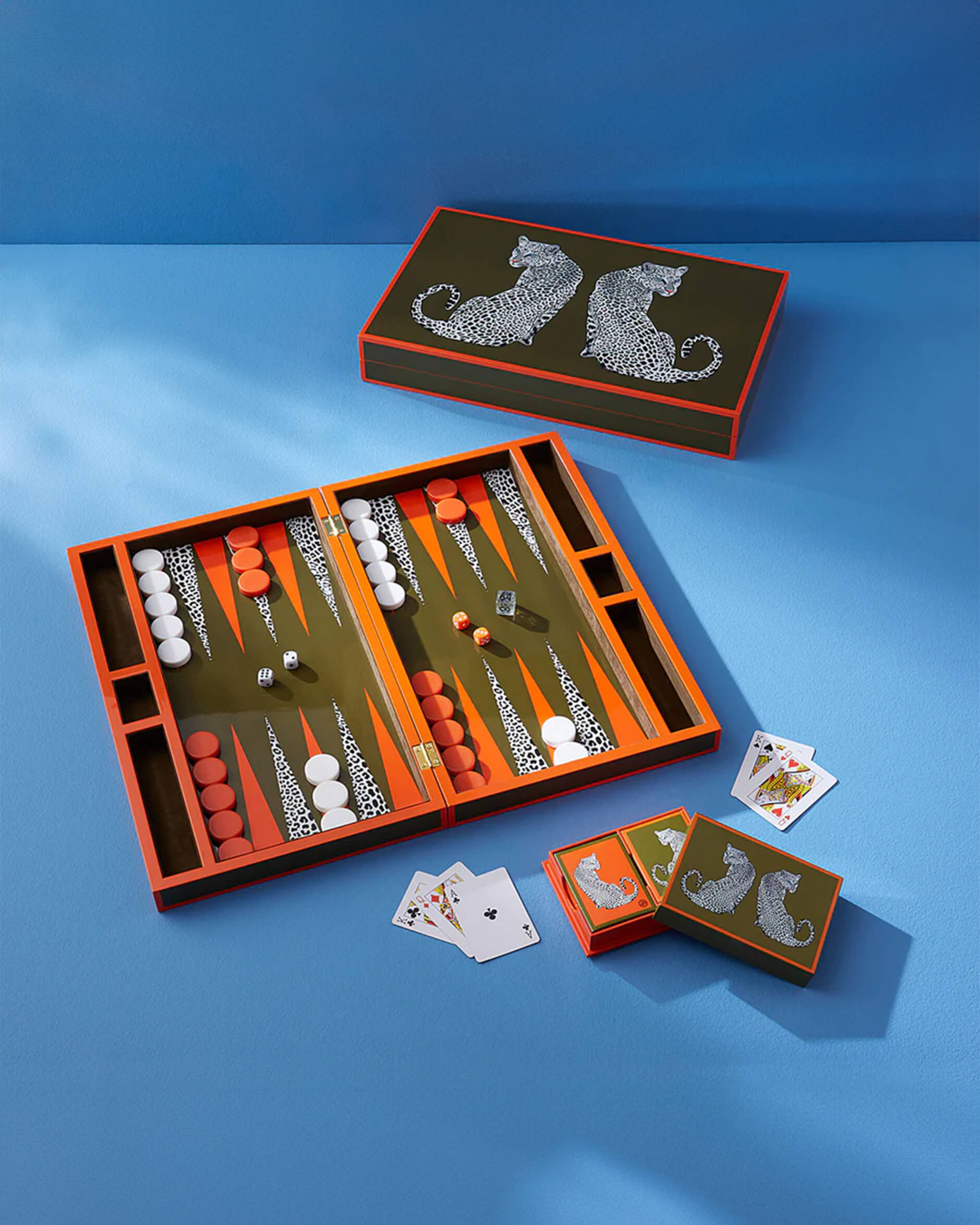 Leopard backgammon brädspel