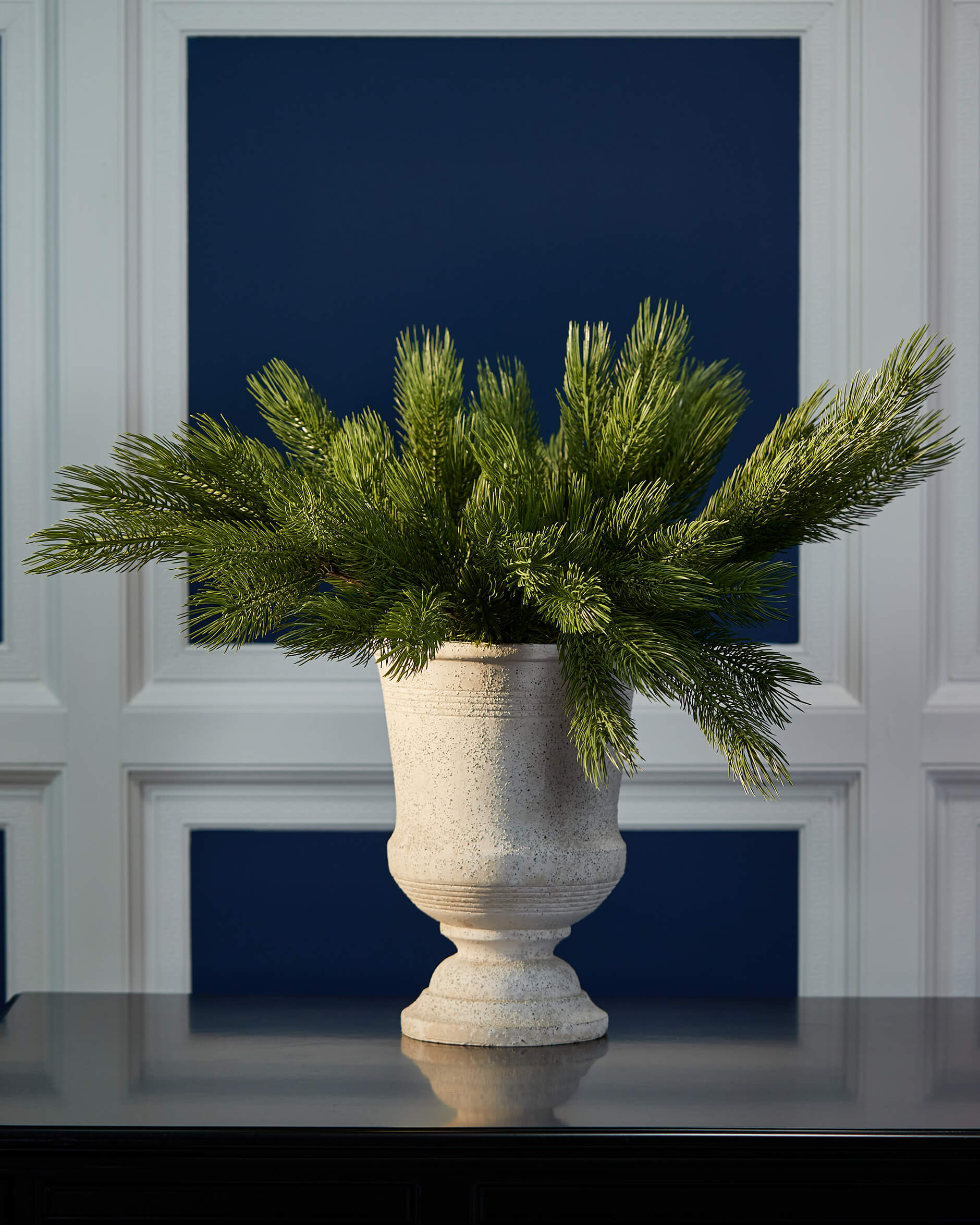 Verda flower pot white mottled