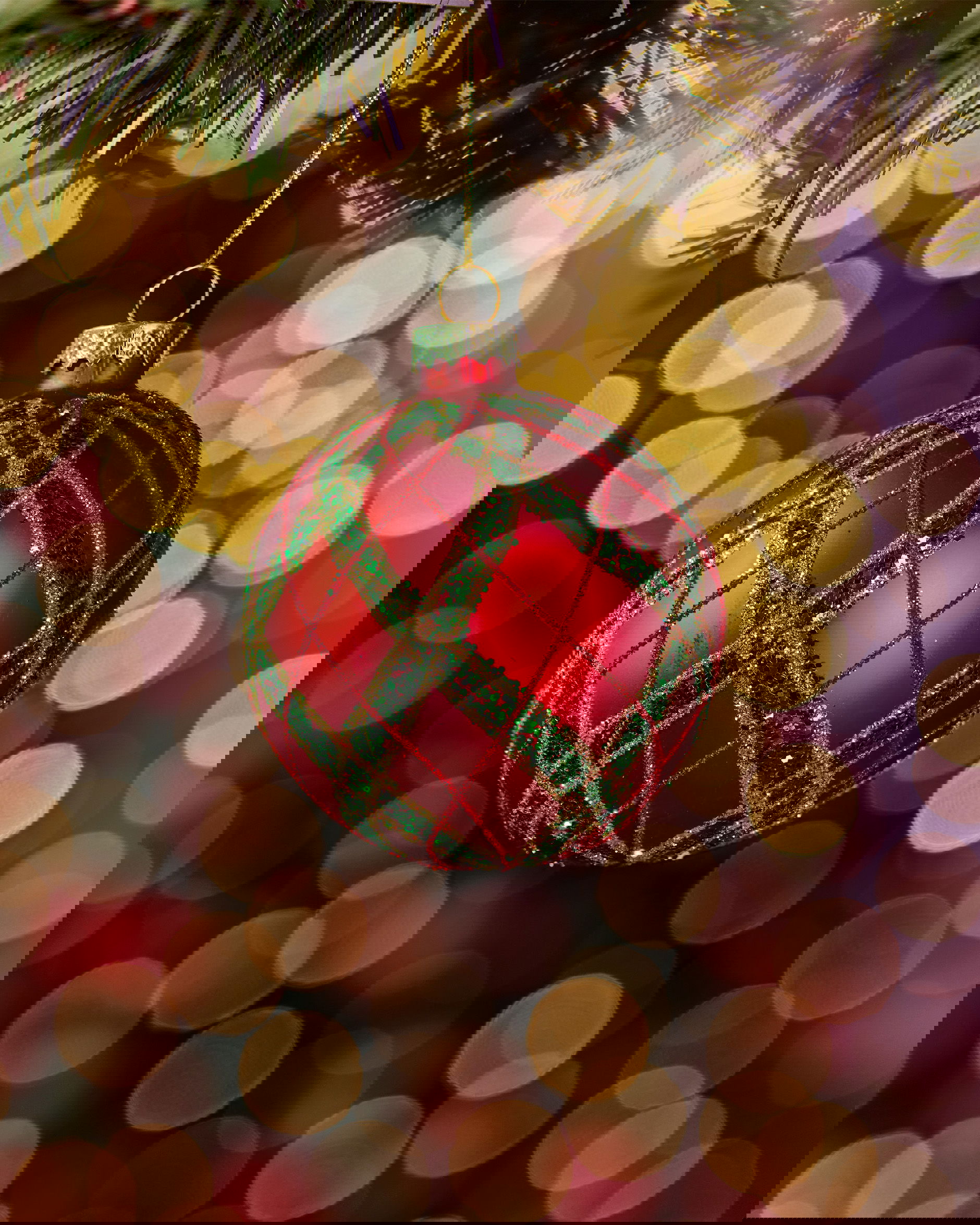 Marcelle Bauble Red/Green 8cm