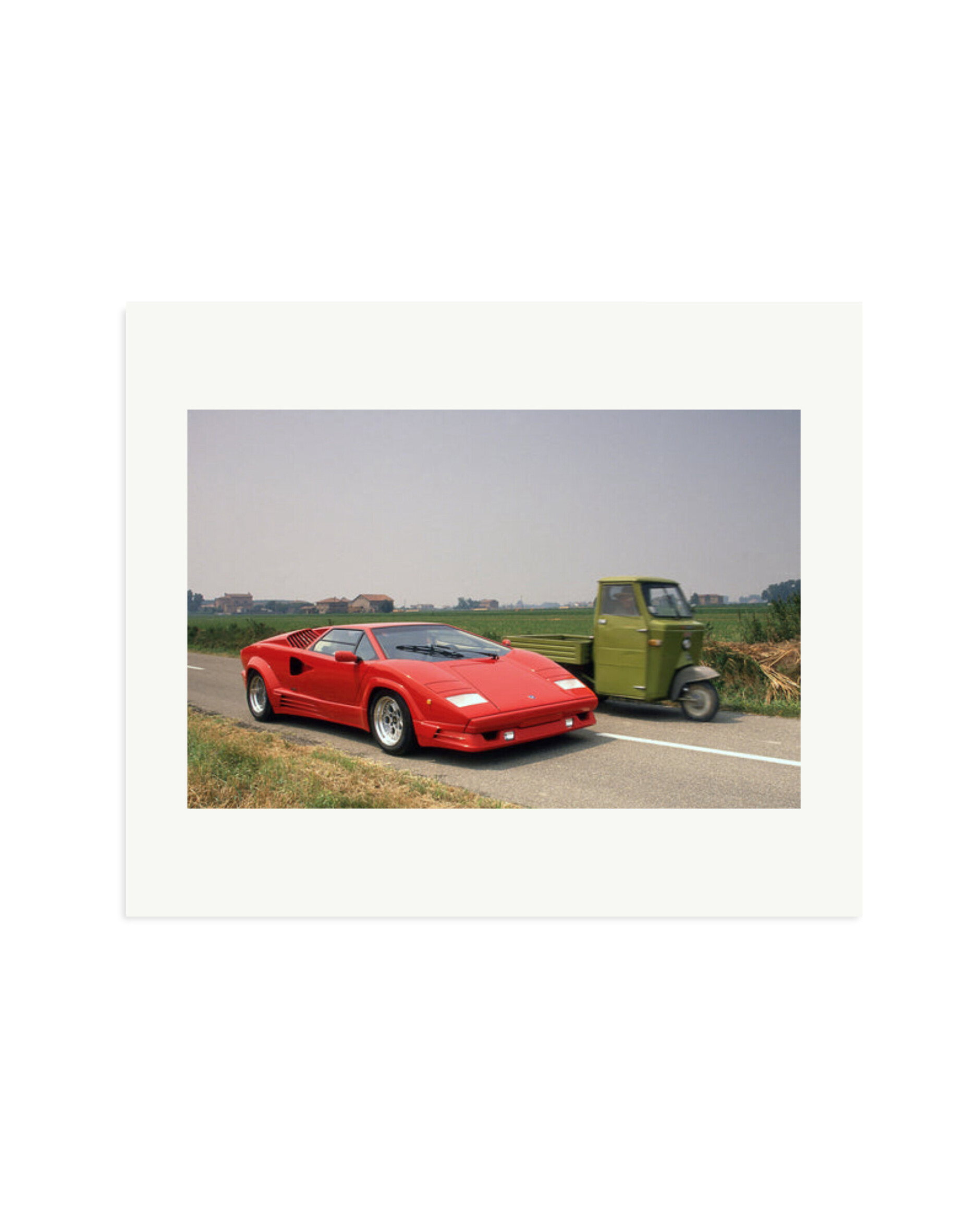 Lamborghini in Italy Print Only / Large